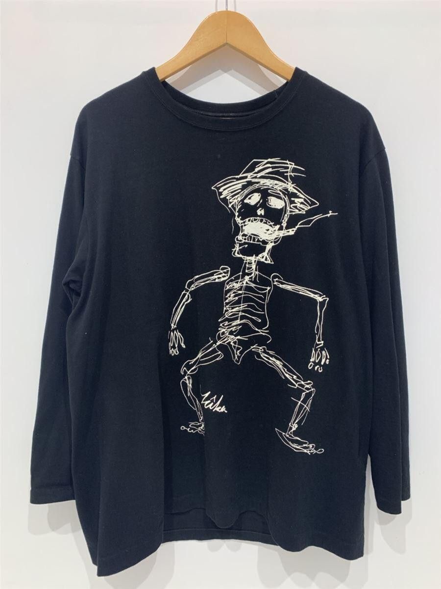 image of Yohji Yamamoto Pour Homme Yuuka Asakura 19Aw Skul Long Tee in Black, Men's (Size Large)
