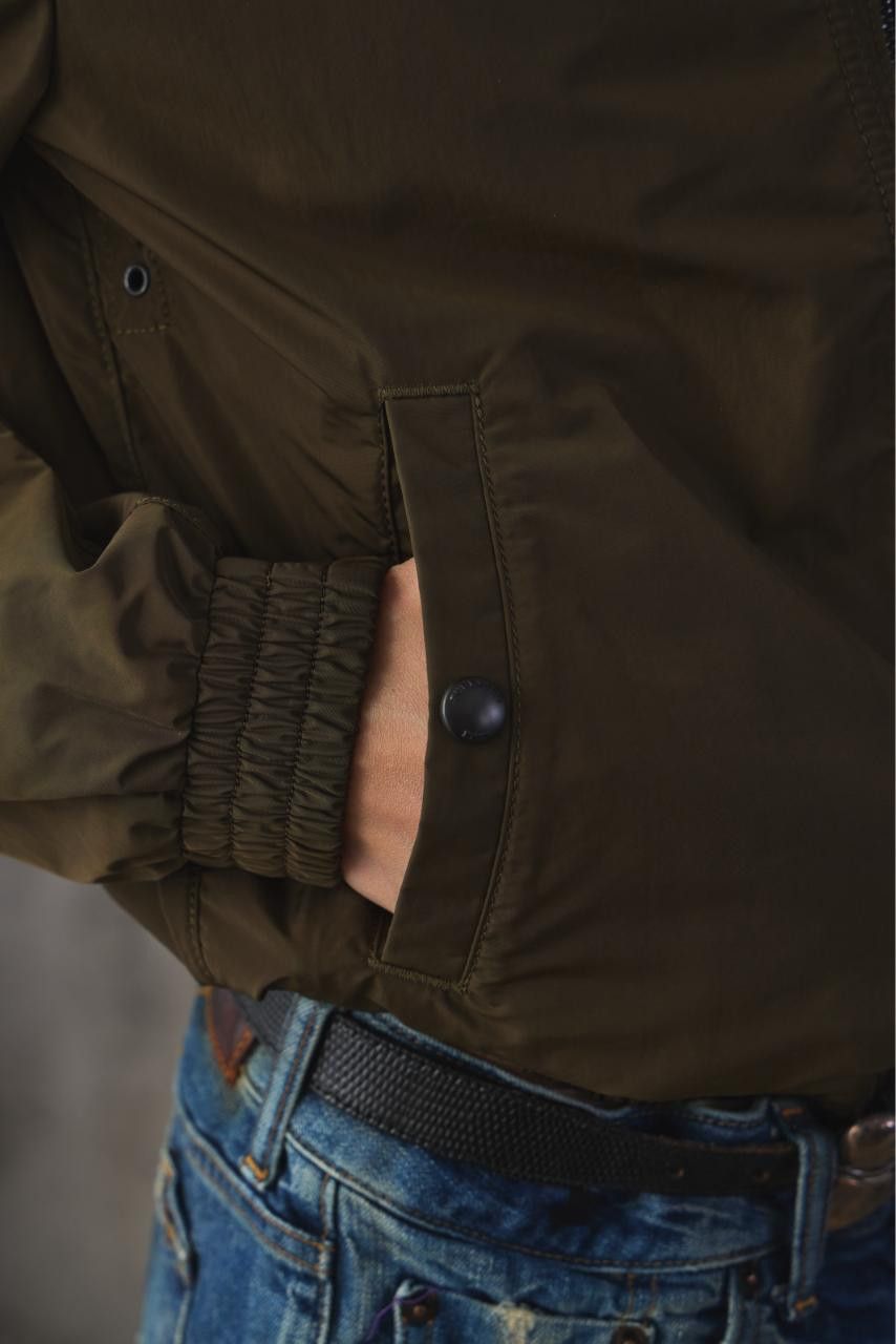 Burberry Burberry Brit Olive Green Bomber Jacket Size US XS / EU 42 / 0 - 7 Thumbnail