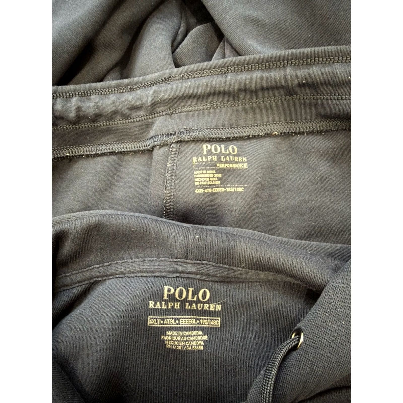 Polo Ralph Lauren Polo Ralph Lauren Blue Fleece Full-Zip Sweatsuit Set Hoodie Sweatpants 4XB Men's Size US XXL / EU 58 / 5 - 3 Thumbnail