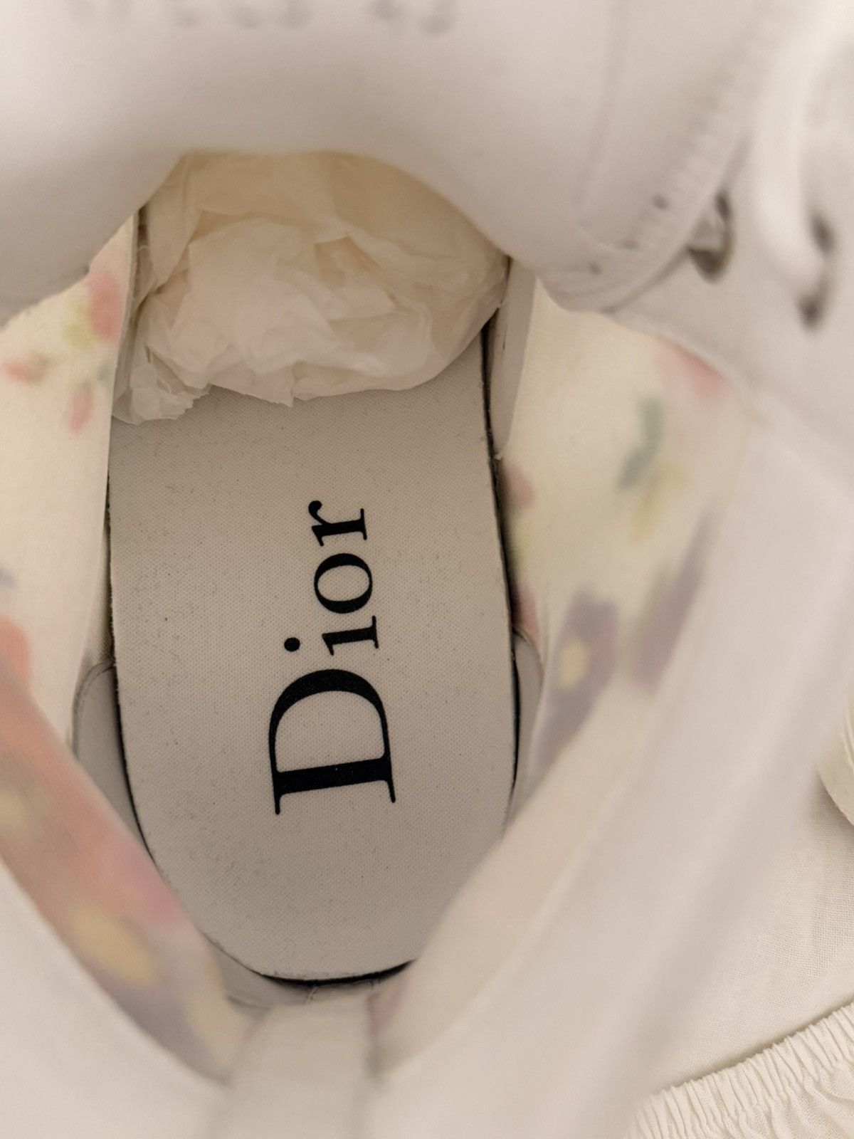 Dior Dior B23 High Top Lace Up Floral Sneakers Size US 10 / EU 43 - 6 Thumbnail