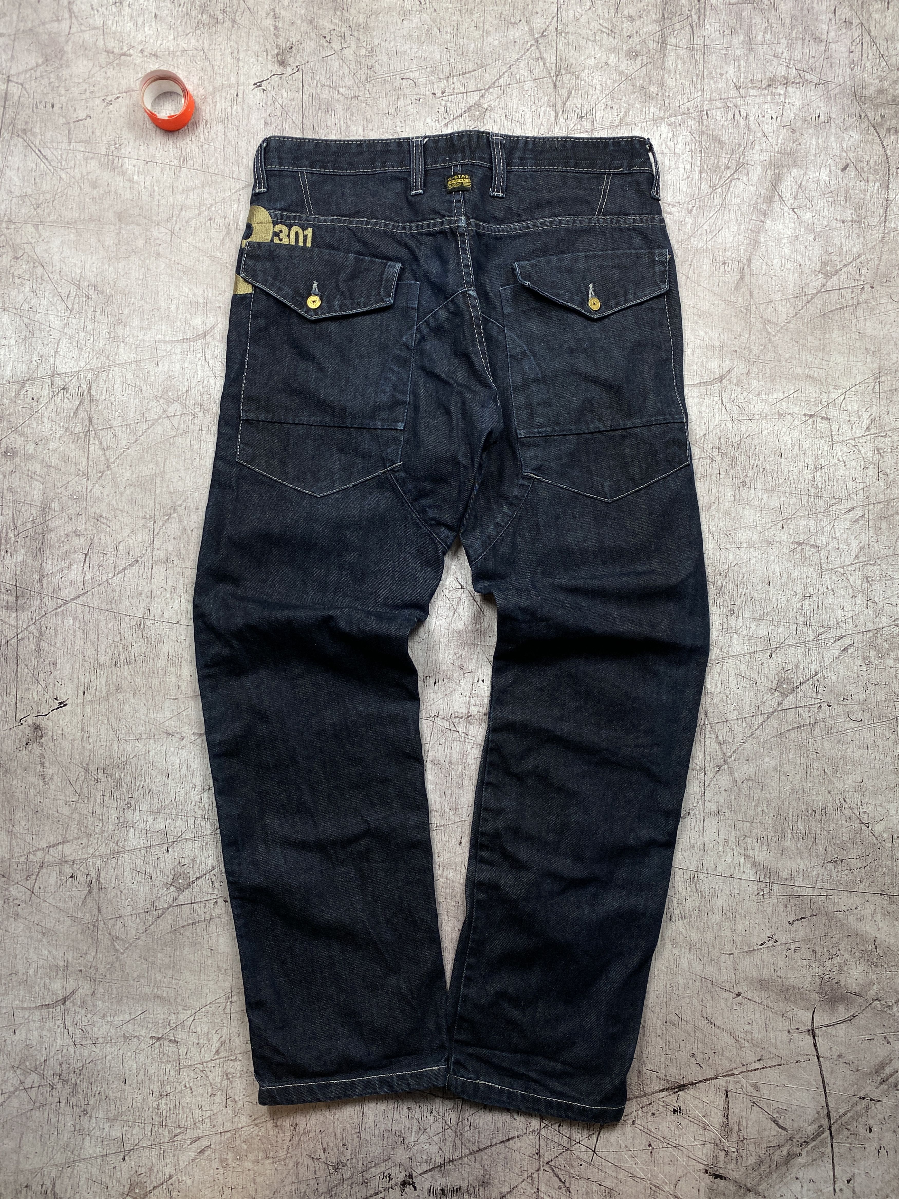 G-Star G Star Raw Vintage Mens Double Knee Jeans Denim Pants Size US 34 / EU 50 - 5 Thumbnail