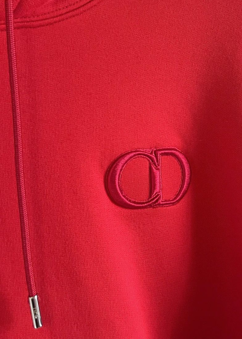 Dior Dior Red CD Icon Embroidered Hoodie Size US XL / EU 56 / 4 - 3 Thumbnail