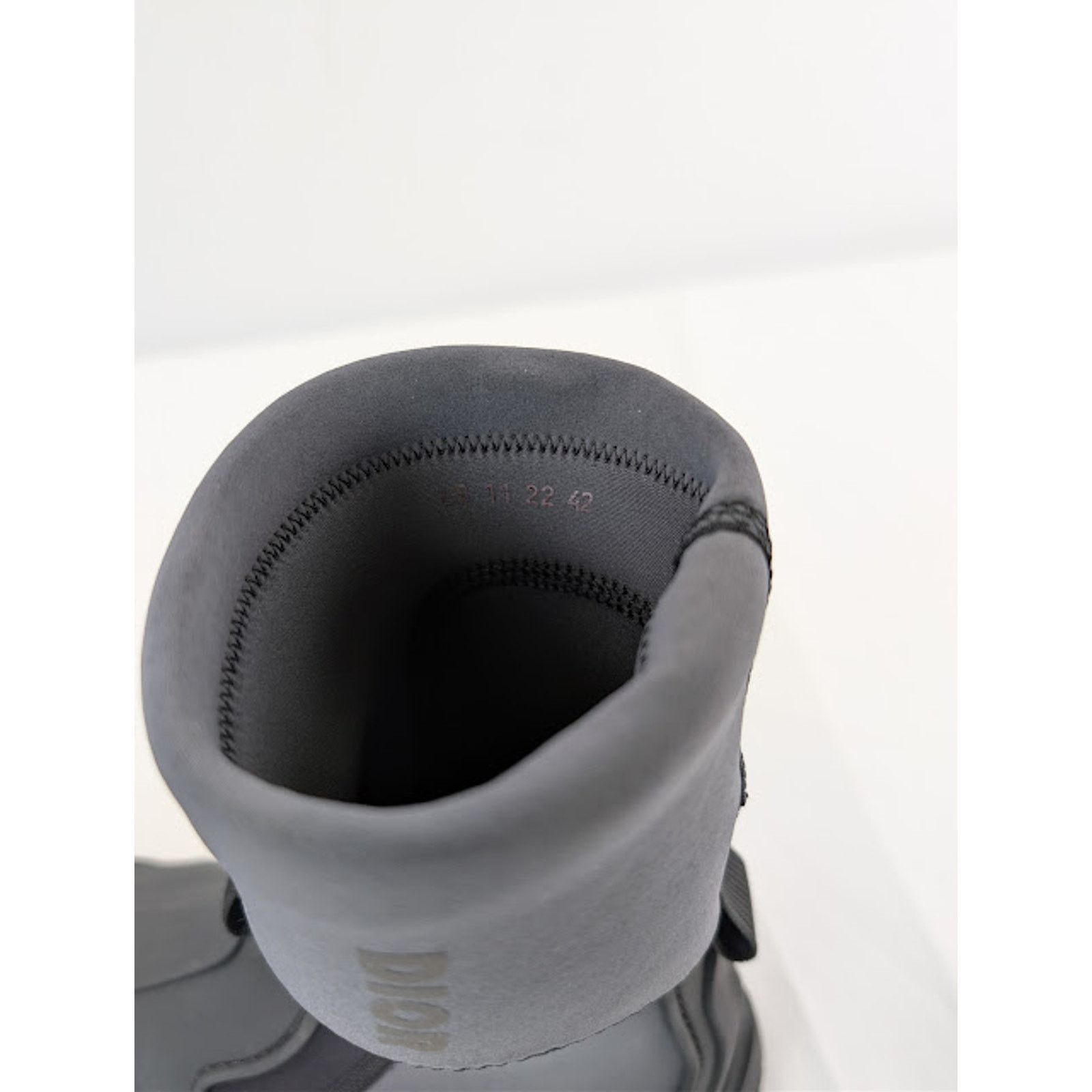 Dior o1rshd1 Leather Neoprene Garden Boots in Black / Grey Size US 11 / EU 44 - 18 Thumbnail