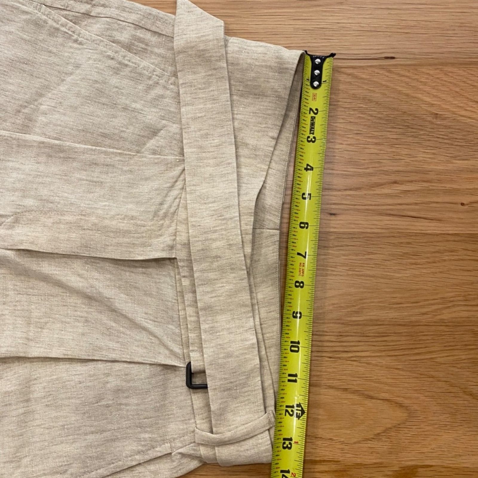 Brunello Cucinelli Brunello Cucinelli High Rise Belted Linen Blend Pants - 4 Size 27" / US 4 / IT 40 - 7 Thumbnail