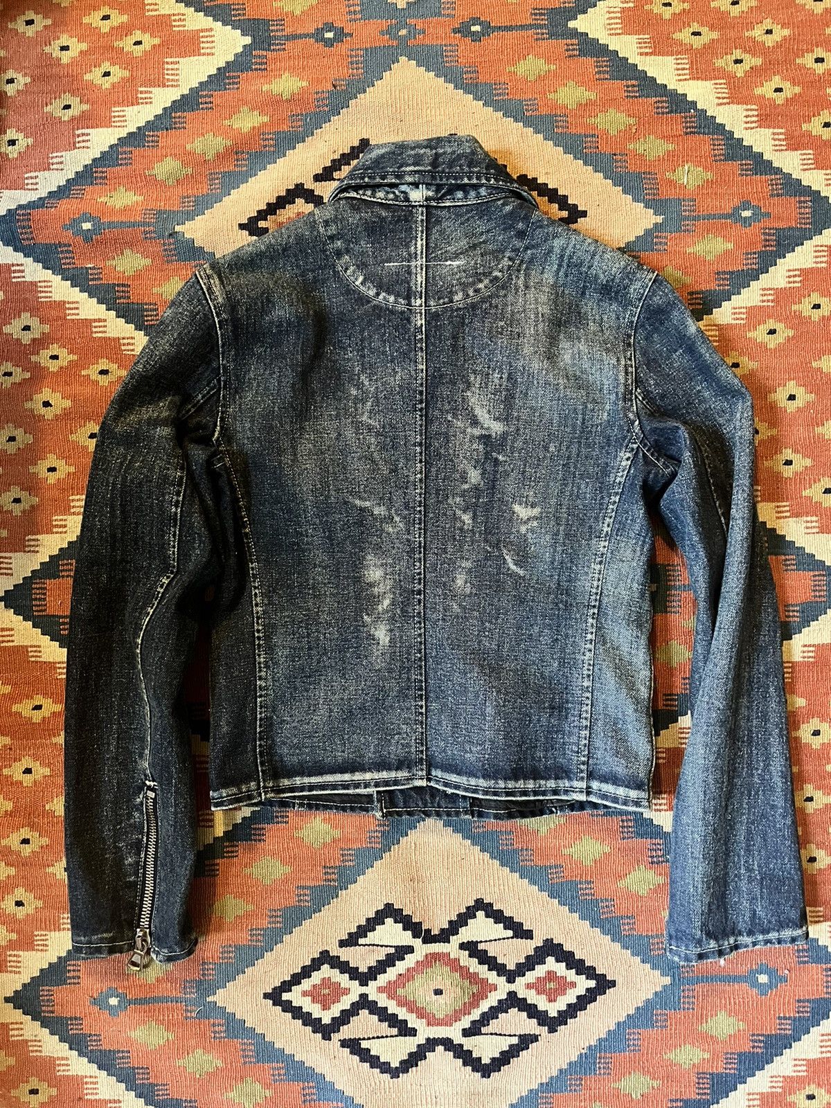 Maison Margiela Denim biker jacket cropped Size XS / US 0-2 / IT 36-38 - 2 Thumbnail