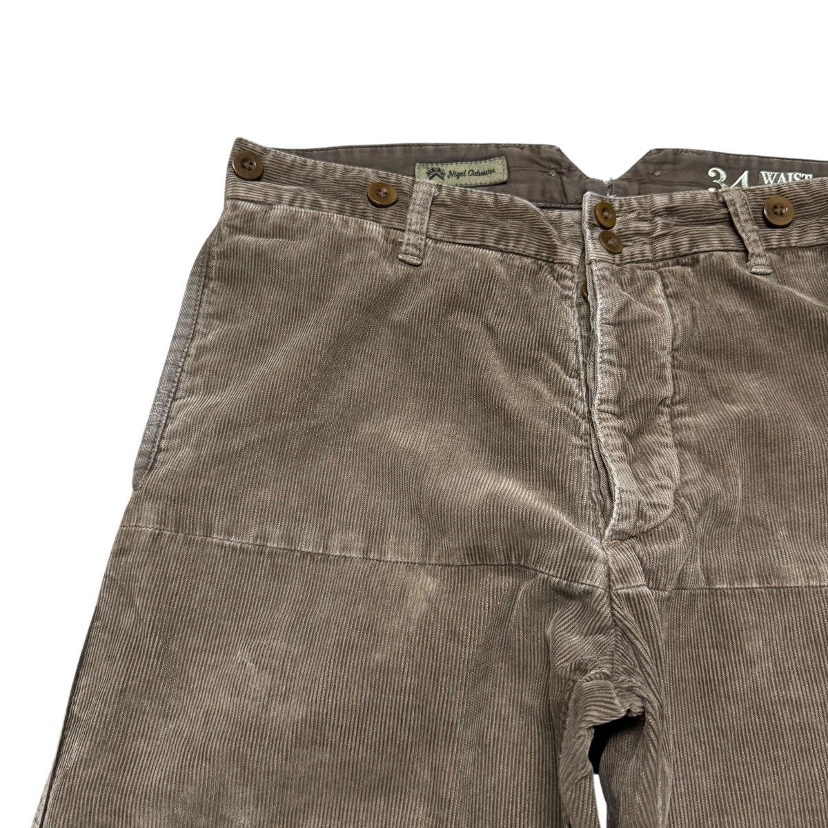 Nigel Cabourn Vintage Nigel Cabourn Brown Corduroy Military Pants Size US 34 / EU 50 - 4 Thumbnail