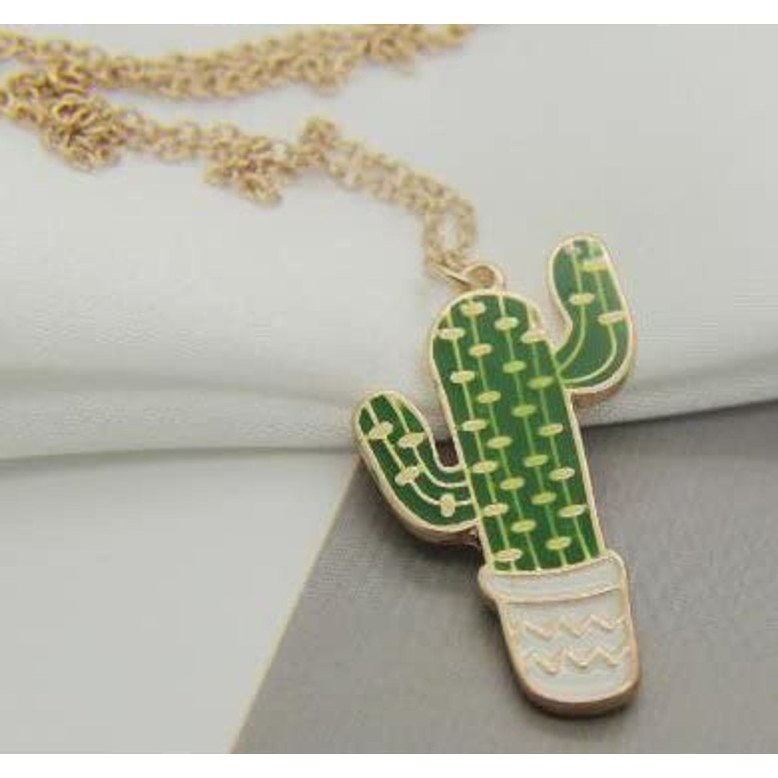 & Other Stories Cactus Necklace - Jewelry Cacti Charm Pendant Jewelry Size ONE SIZE - 3 Thumbnail