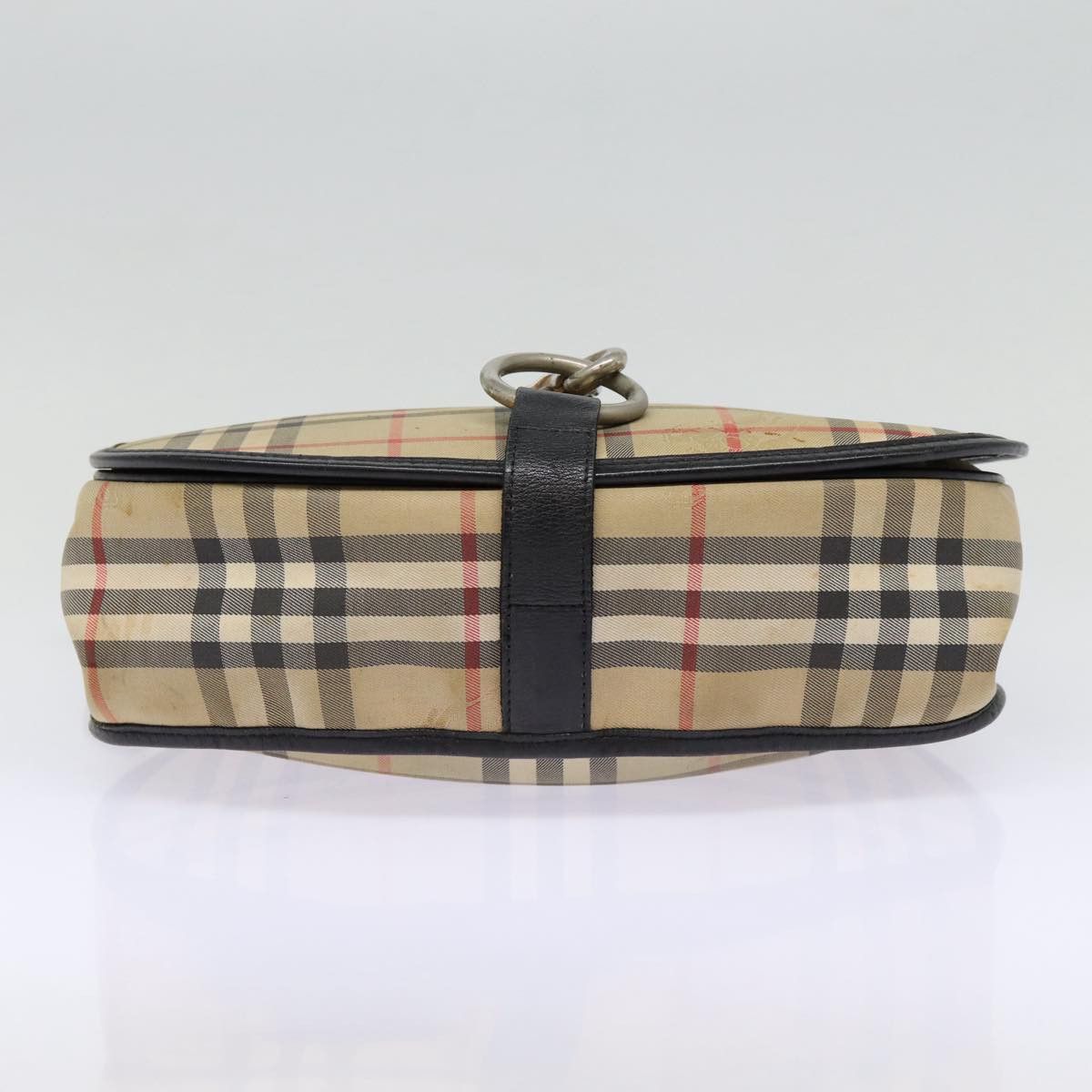 Burberry Burberry Nova Check Shoulder Bag Canvas Beige Black Silver Size ONE SIZE - 6 Thumbnail