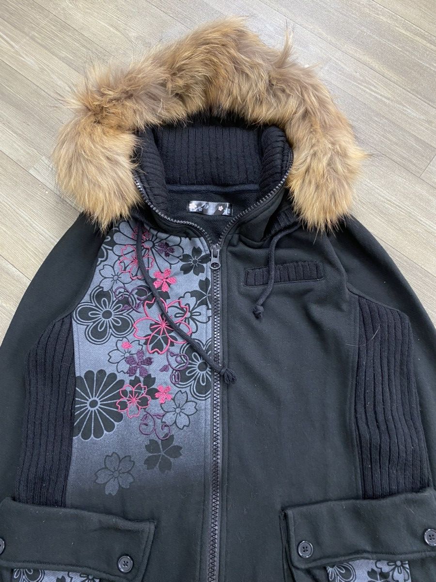 Karakuri Tamashii 2000s Miyabi Florals Ifsixwasnine Lgb Style Fur Bono Jacket Size US L / EU 52-54 / 3 - 4 Thumbnail