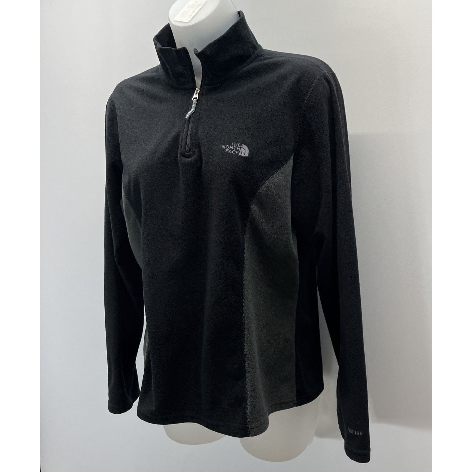 The North Face THE NORTH FACE 1/4 Zip Long Sleeves Black Jacket Women Sz L Size L / US 10 / IT 46 - 2 Thumbnail