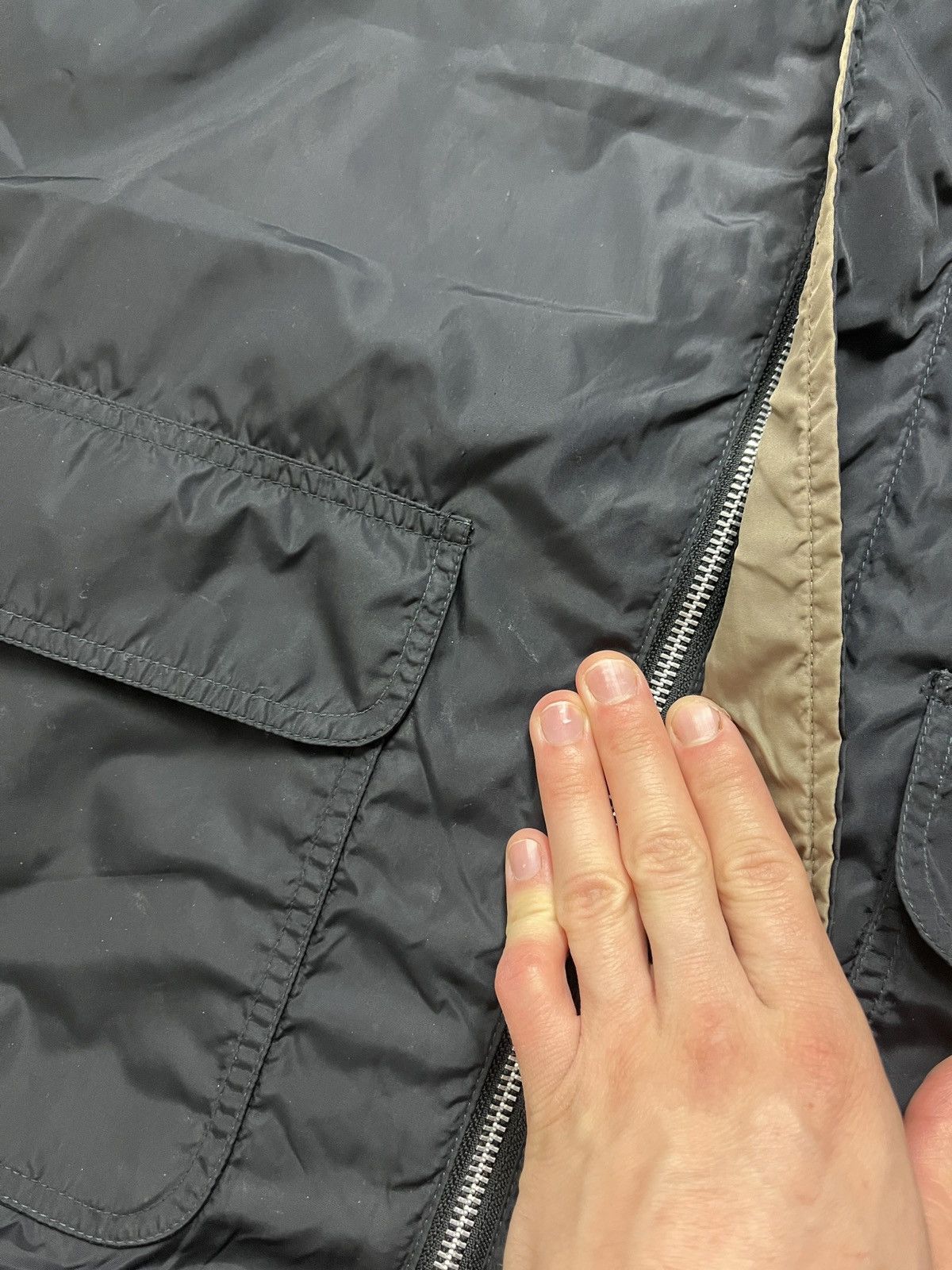 Nike × Vintage Nike Vintage Big Logo Swoosh Nylon Bomber Jacket 90s Y2K Size US S / EU 44-46 / 1 - 16 Thumbnail