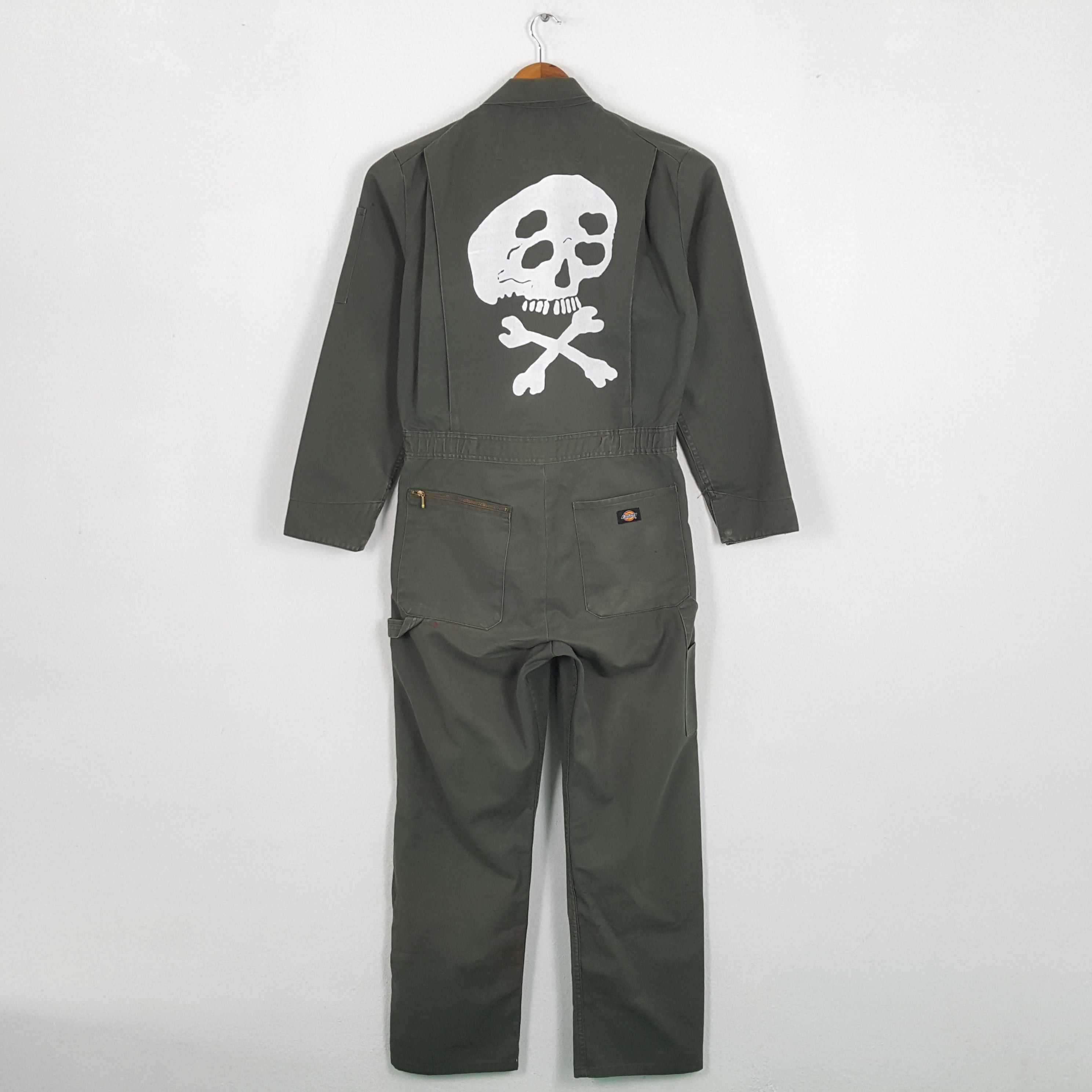 Vintage DICKIES Streewear Skateboard Skull Design Jacket