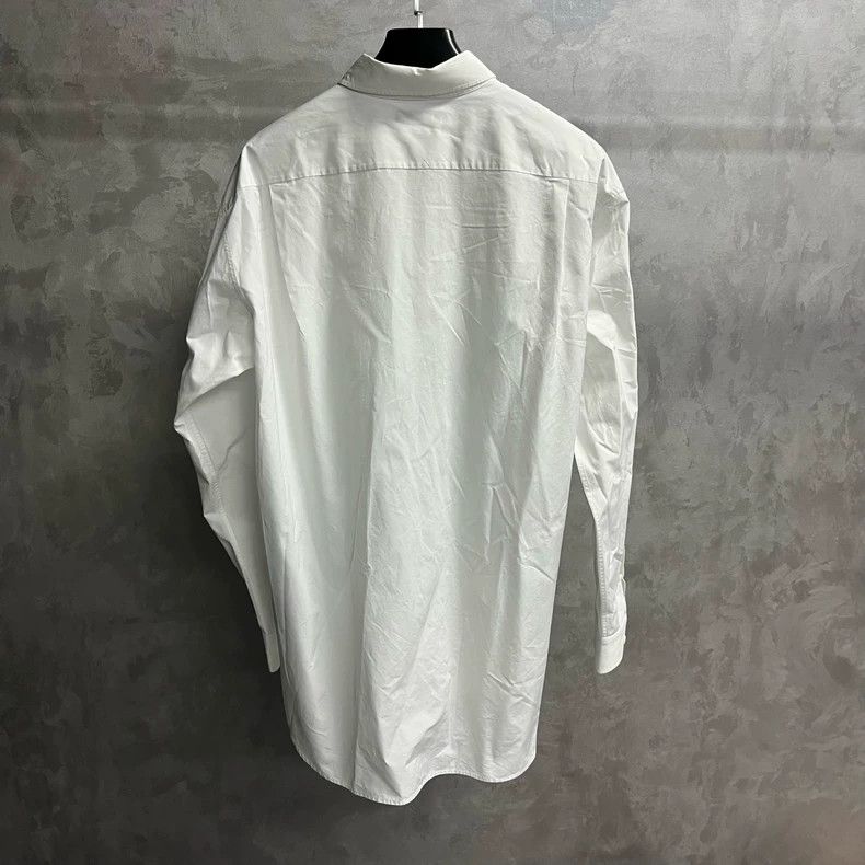 Balenciaga Balenciaga size 39 White Solid Logo Printed Pocket Long Sl Size US S / EU 44-46 / 1 - 2 Thumbnail