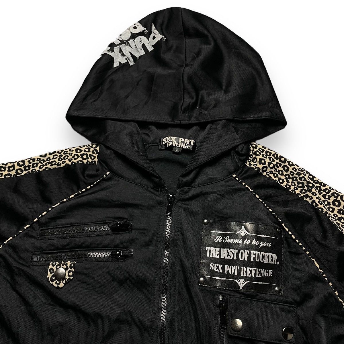 Sex Pot ReVeNGe 🇯🇵☠️ SEX POT REVENGE LEOPARD SKULL PUNK GOTHIC JACKET Size US M / EU 48-50 / 2 - 4 Thumbnail