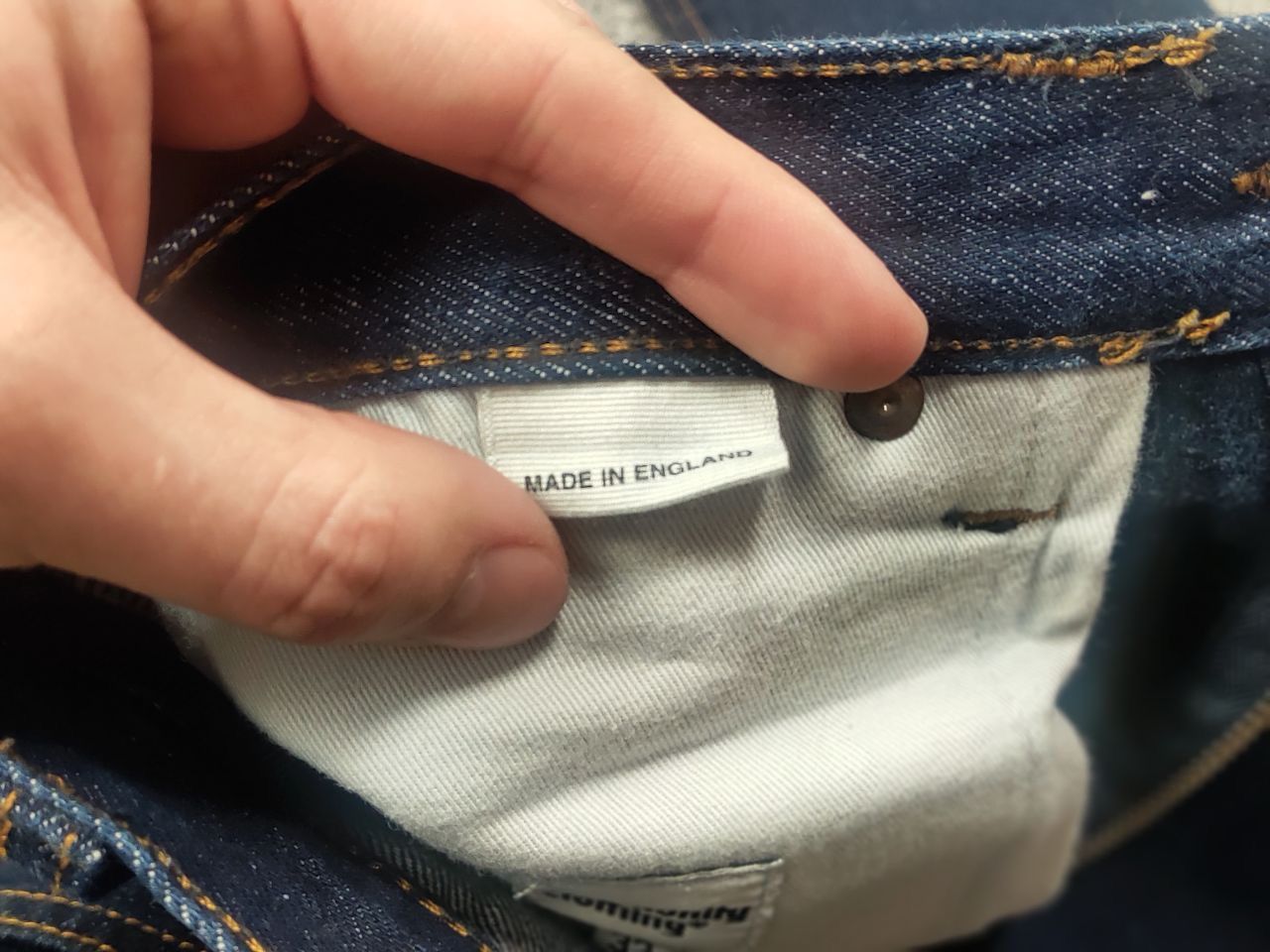 Vintage Community Clothing Minimalist dark blue Denim jeans Vintage Size US 32 / EU 48 - 15 Thumbnail