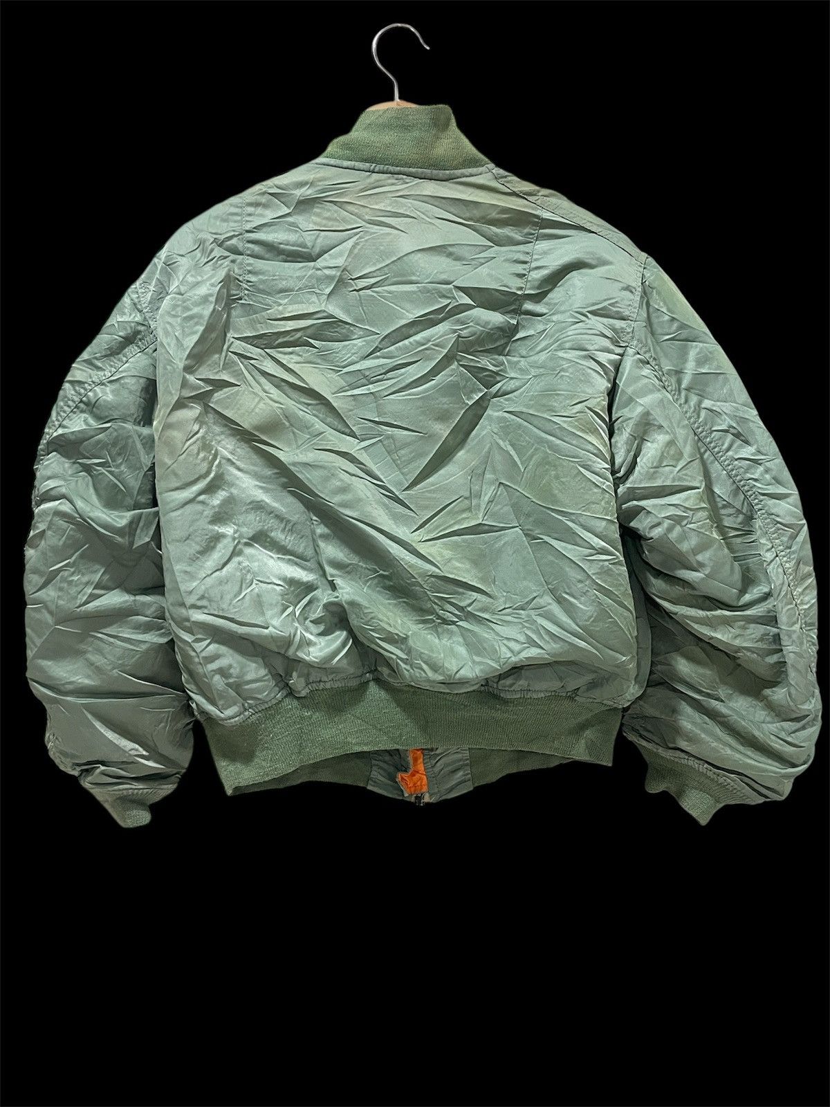 Alpha Industries Vintage Military Flight Bomber MA-1 Jacket Flying Faded Hype Size US S / EU 44-46 / 1 - 5 Thumbnail