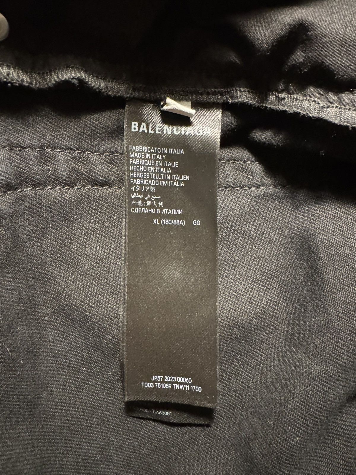Balenciaga Balenciaga Unisex Black Bootcut/Flared Jeans Size US 34 / EU 50 - 6 Thumbnail