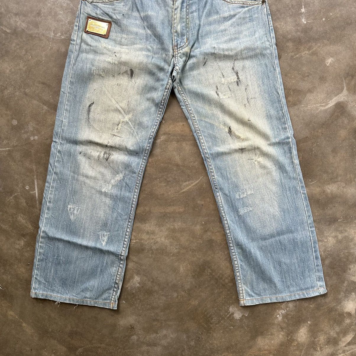 Dolce & Gabbana Vintage Dolce & Gabbana Rare Faded Sex Embroidery Jean Pant Size US 34 / EU 50 - 2 Thumbnail