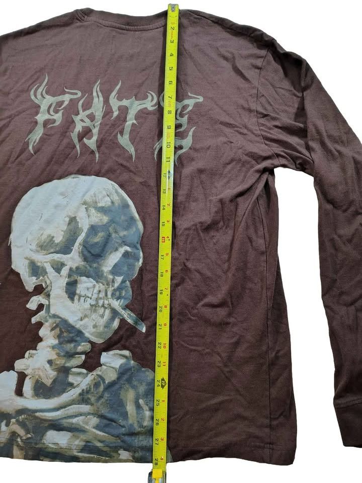 Other Men's Brown Long Sleeve Skull Graphic T-shirt Size Large Size US L / EU 52-54 / 3 - 4 Thumbnail