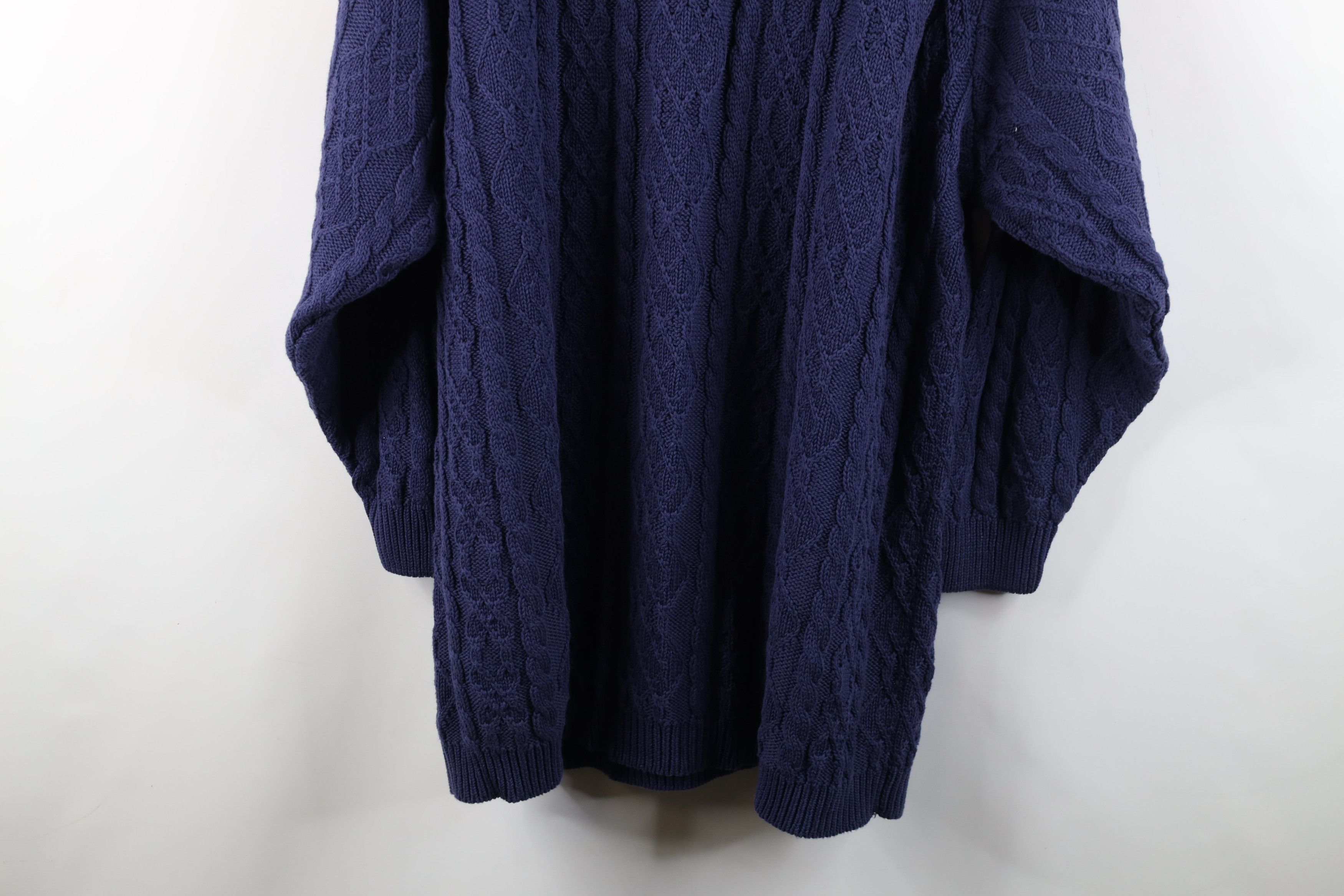 Vintage Vintage 90s Streetwear Chunky Cable Knit Fisherman Sweater Size 3XL / US 20-22 - 10 Thumbnail