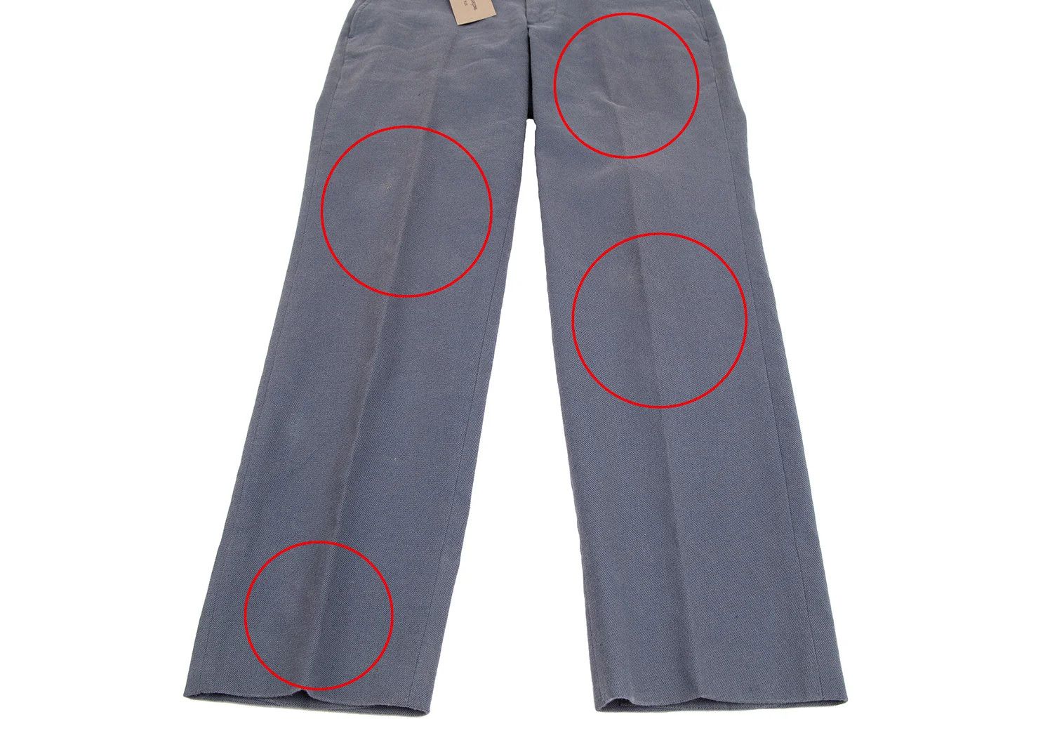 Comme des Garcons Homme Plus Cotton Linen Tapered Pants in Blue Gray Size US 30 / EU 46 - 6 Thumbnail