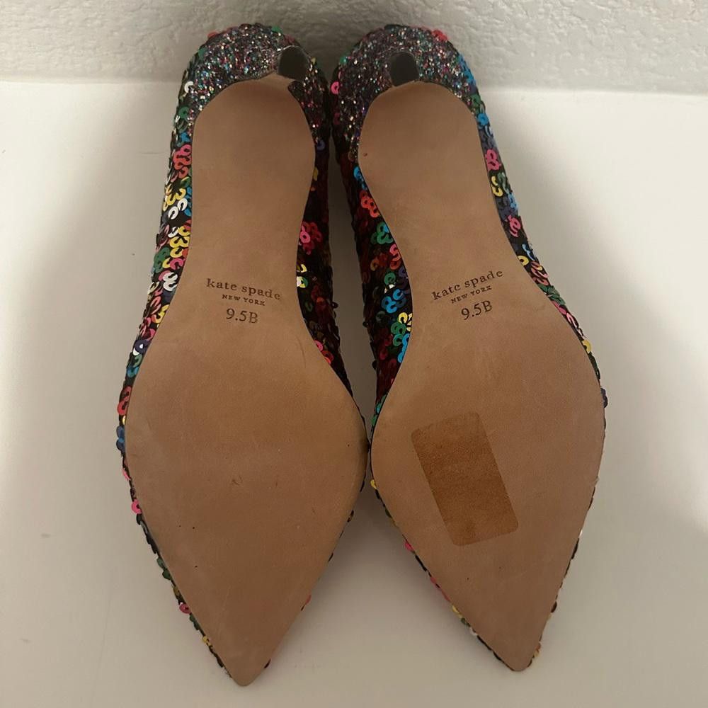 Kate Spade Kate Spade Valerie Rainbow Sequin High Heel Pumps 9.5 Size US 9.5 / IT 39.5 - 7 Thumbnail