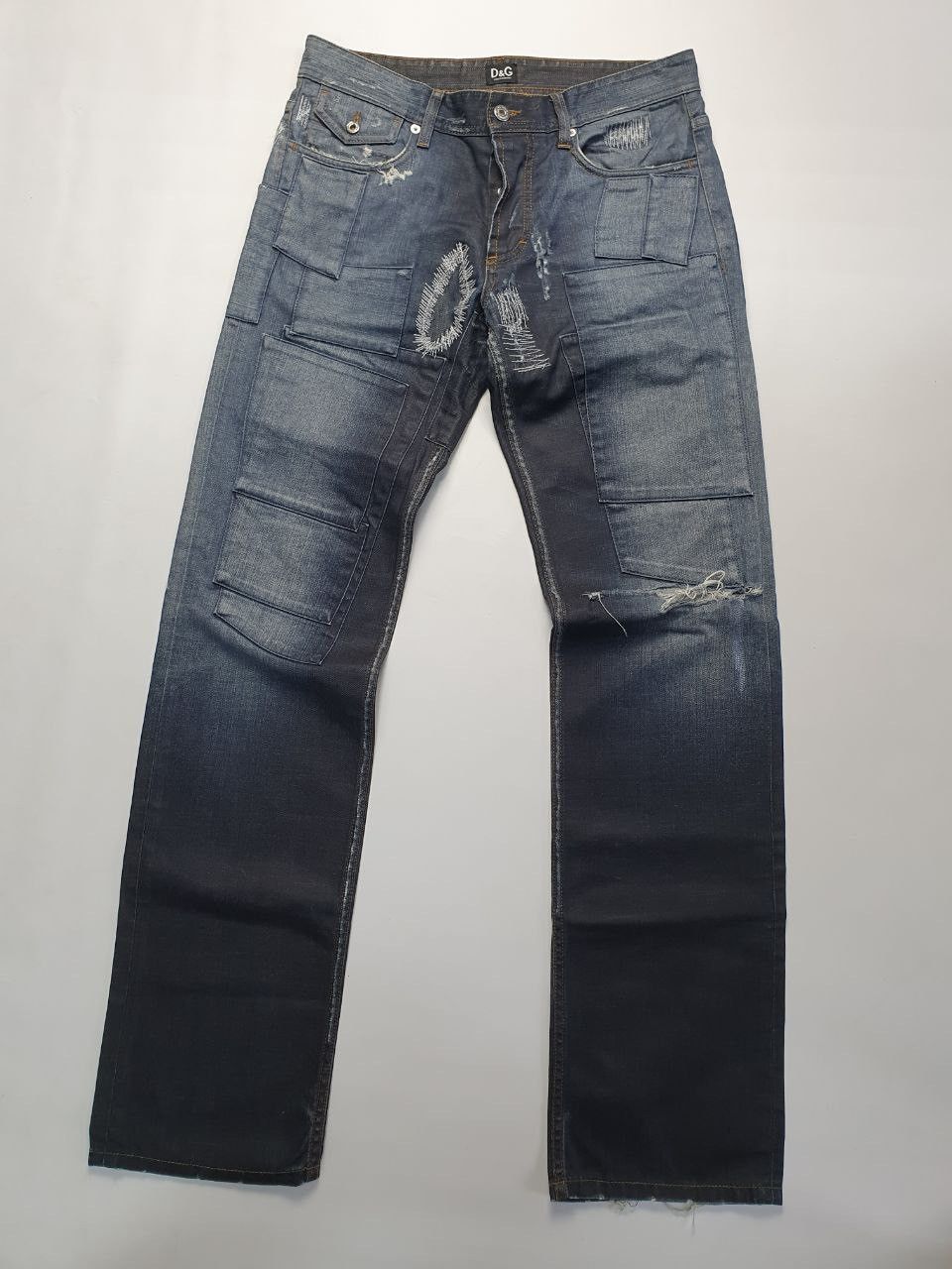 Dolce & Gabbana Dolce Gabbana Vintage Distressed Jeans Size US 31 - 2 Thumbnail