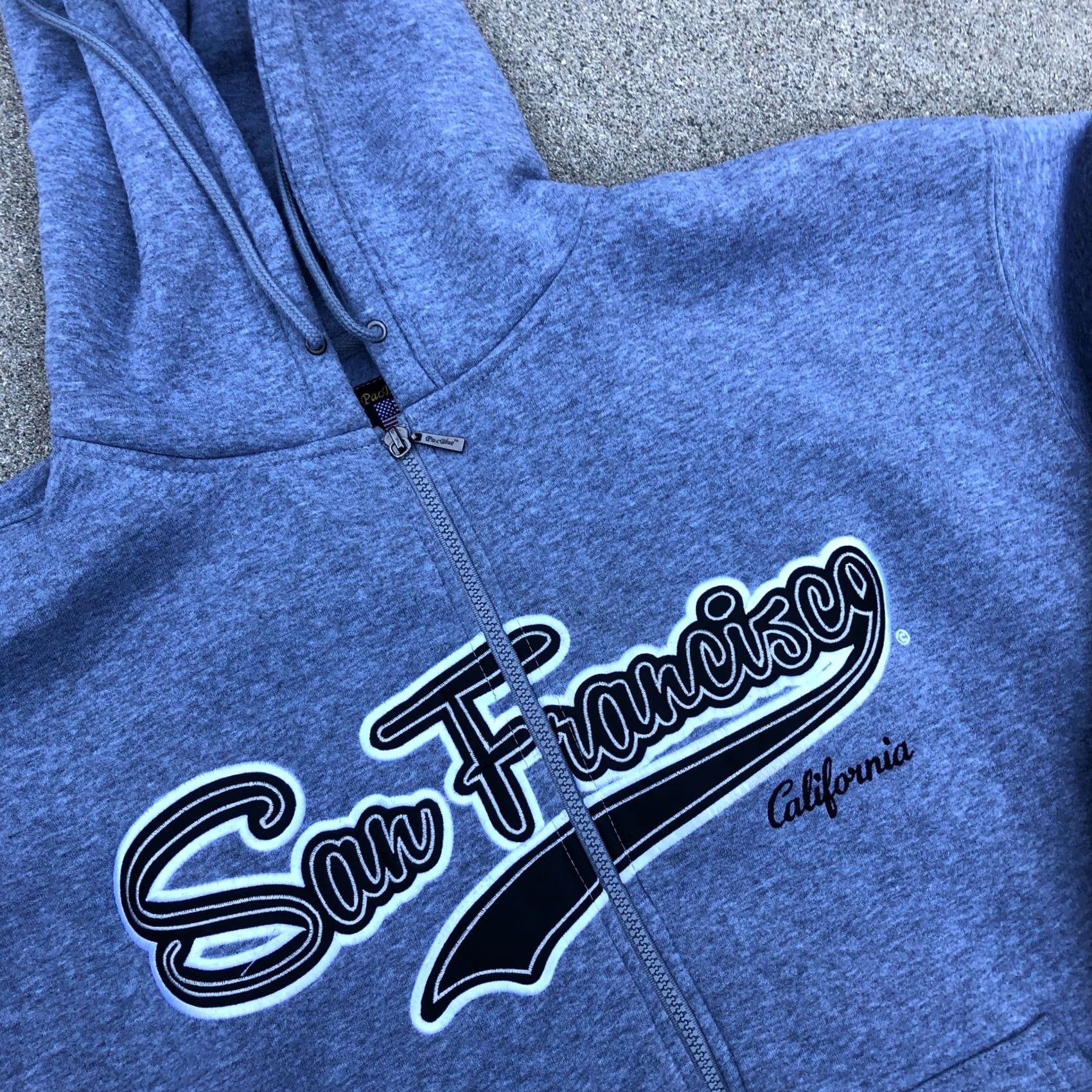 Vintage VINTAGE PAC BLUE San Francisco California Hoodie Men's XL Jacket Sweater Grey Size US XL / EU 56 / 4 - 2 Thumbnail