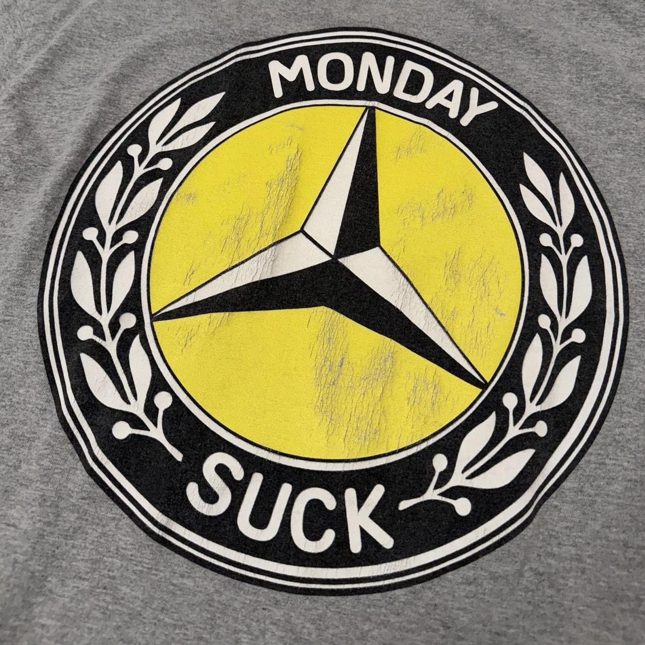 Mondaysuck Monday Suck Mercedes Benz t shirt size Large Size US L / EU 52-54 / 3 - 3 Thumbnail