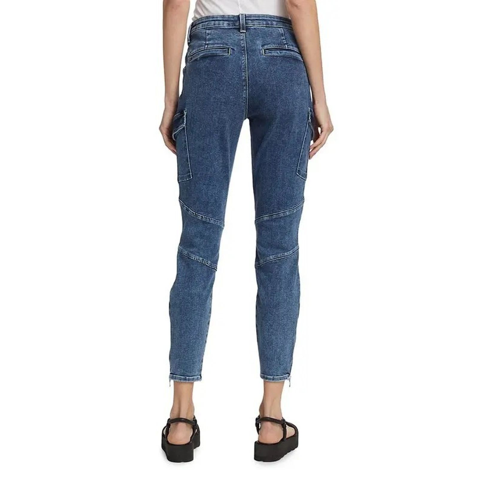 L'AGENCE L'AGENCE Patton Mid-Rise Cargo Skinny Mi-Hauteur Etroit Jean Size 26" / US 2 / IT 38 - 4 Thumbnail