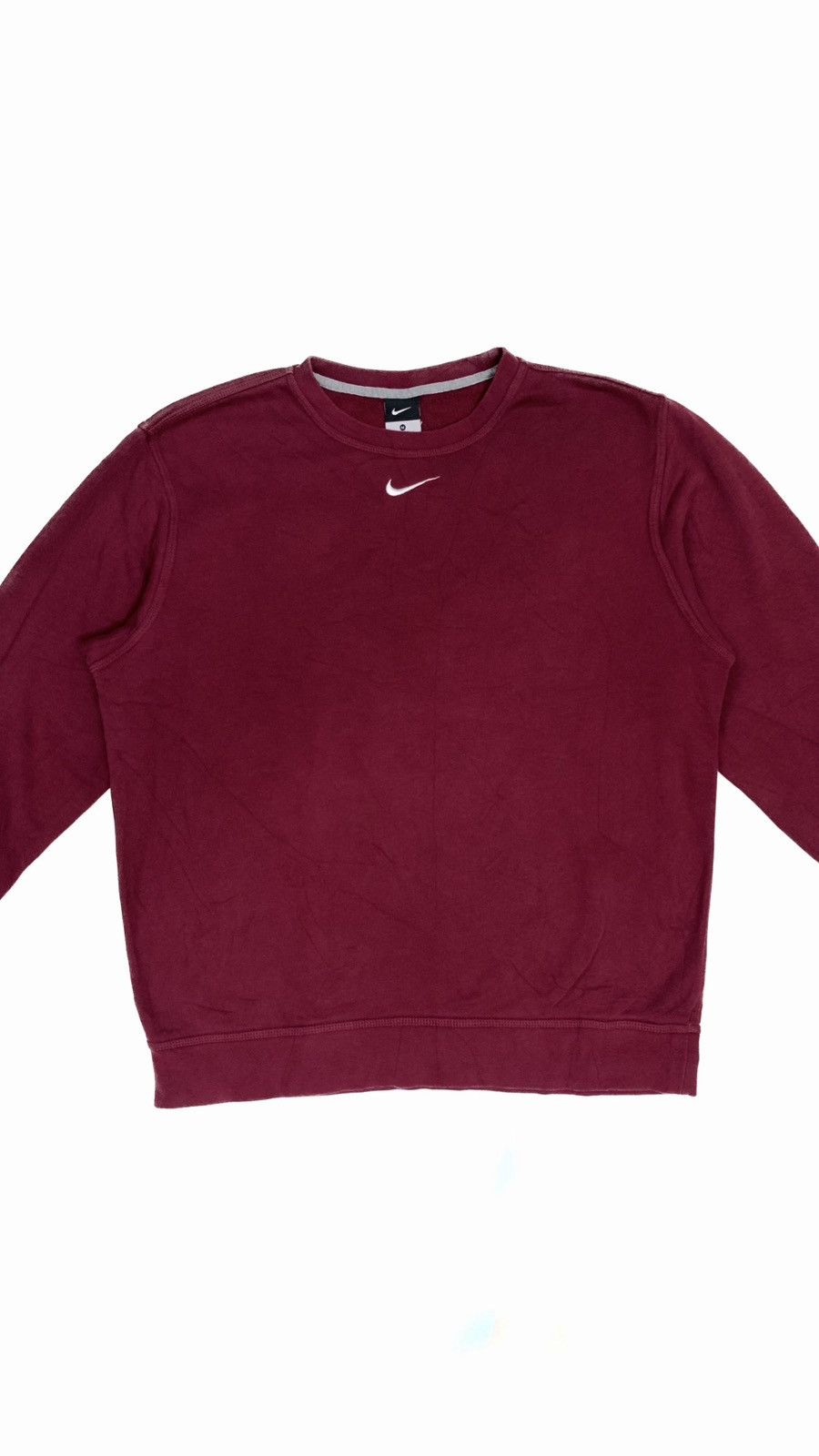 Nike × Vintage Nike Center Swoosh Logo Sweatshirt 👕 Size US M / EU 48-50 / 2 - 3 Thumbnail