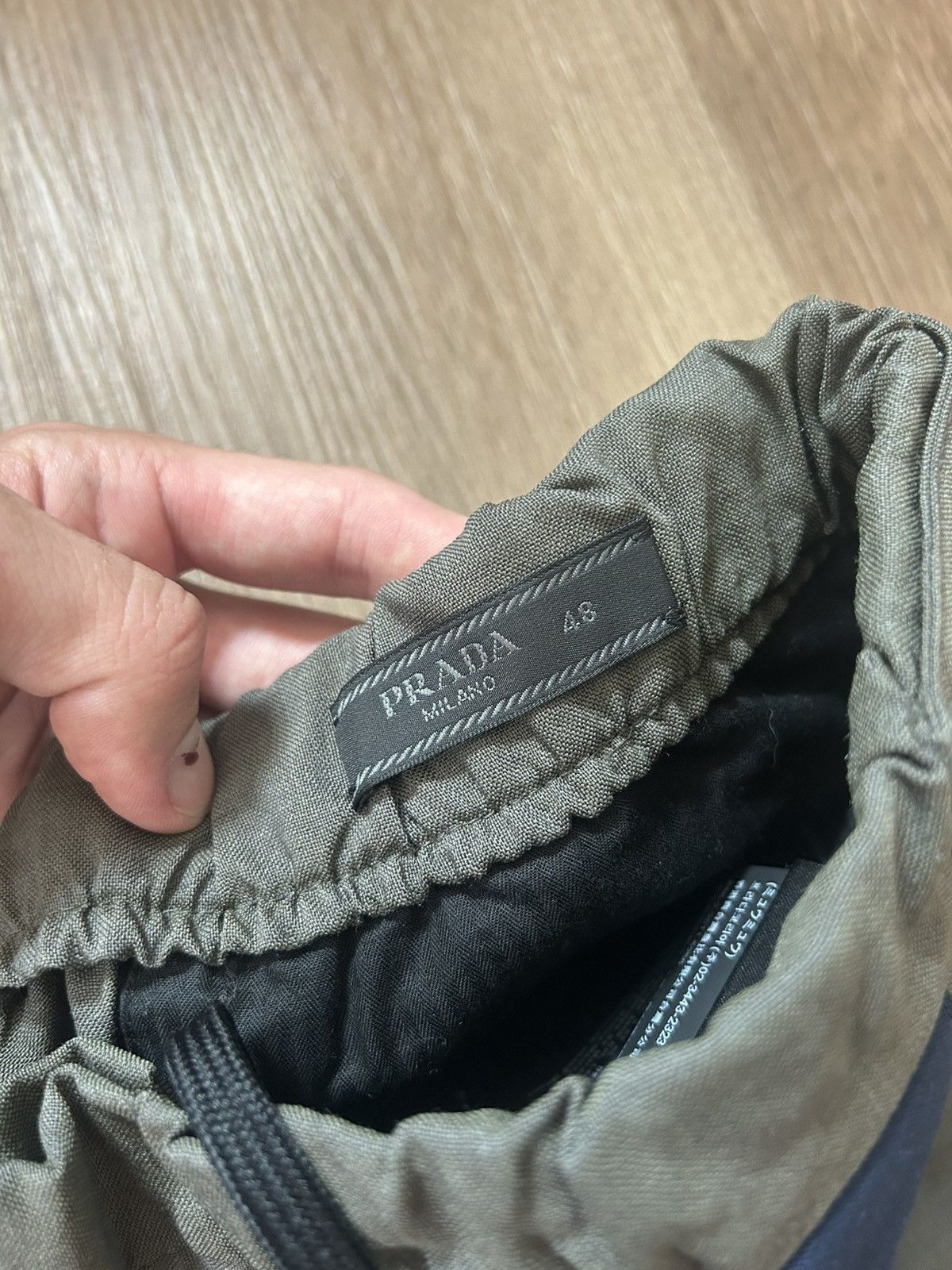 Prada Prada Track Pants Olive/Navy 2018 Size US 31 - 4 Thumbnail