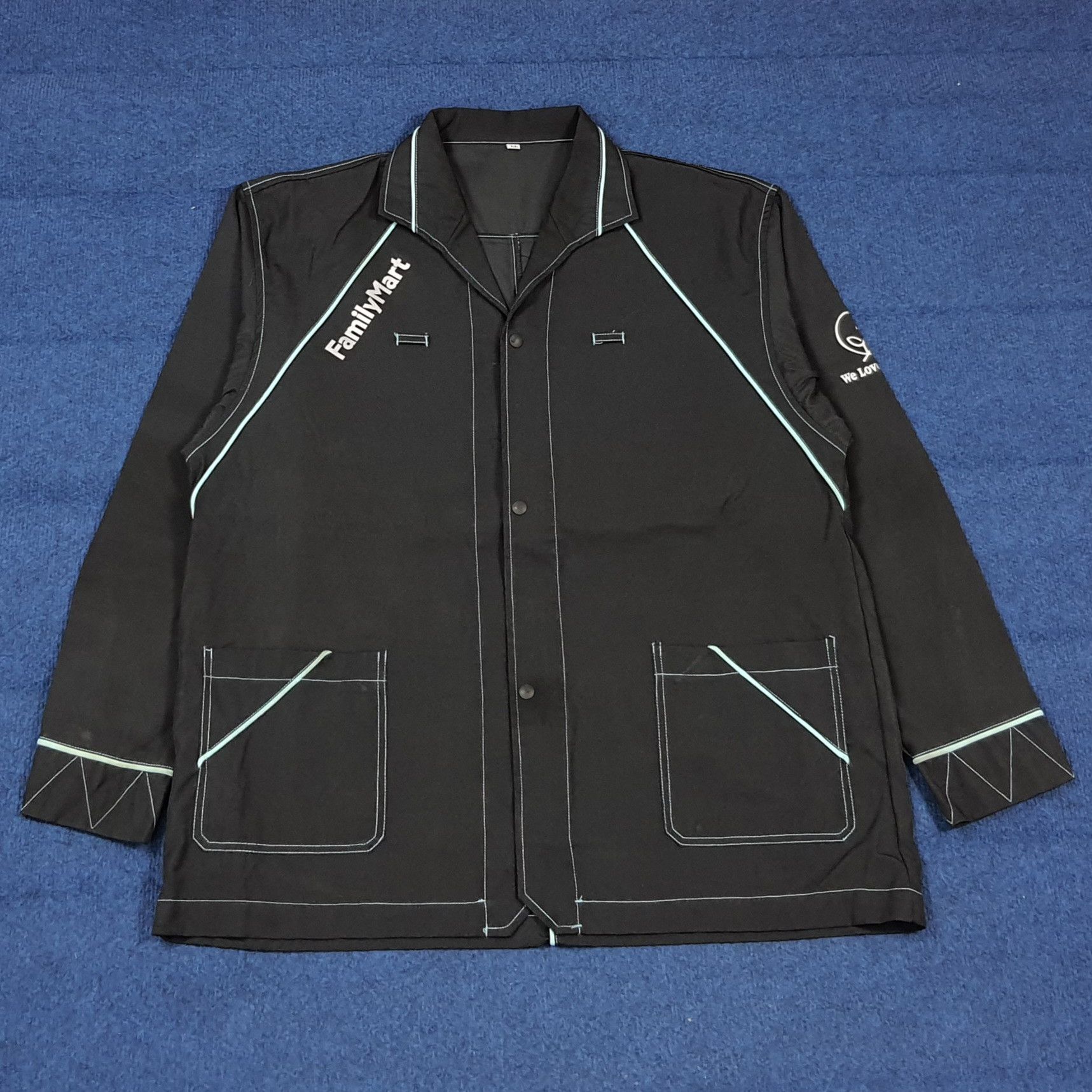 Japanese Brand Vintage Family Mart Japan Work Jacket Uniform C294N43 Size US L / EU 52-54 / 3 - 1 Thumbnail