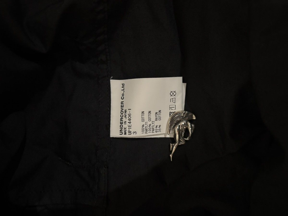 Undercover Undercover SS25 Patch Print Long Sleeve Collared Shirt Black Size US L / EU 52-54 / 3 - 8 Thumbnail