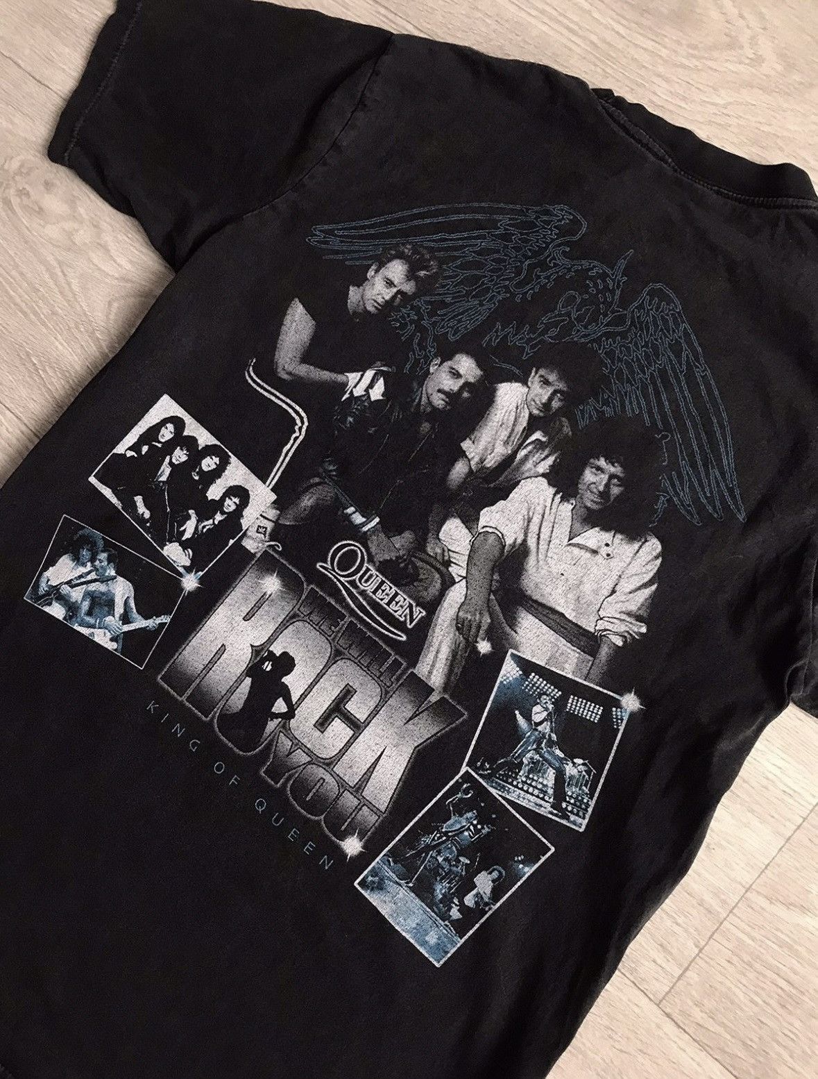 Band Tees × Vintage 🔷Vintage Queen We Will Rock You T-shirt 90s🔷 Size US L / EU 52-54 / 3 - 7 Thumbnail
