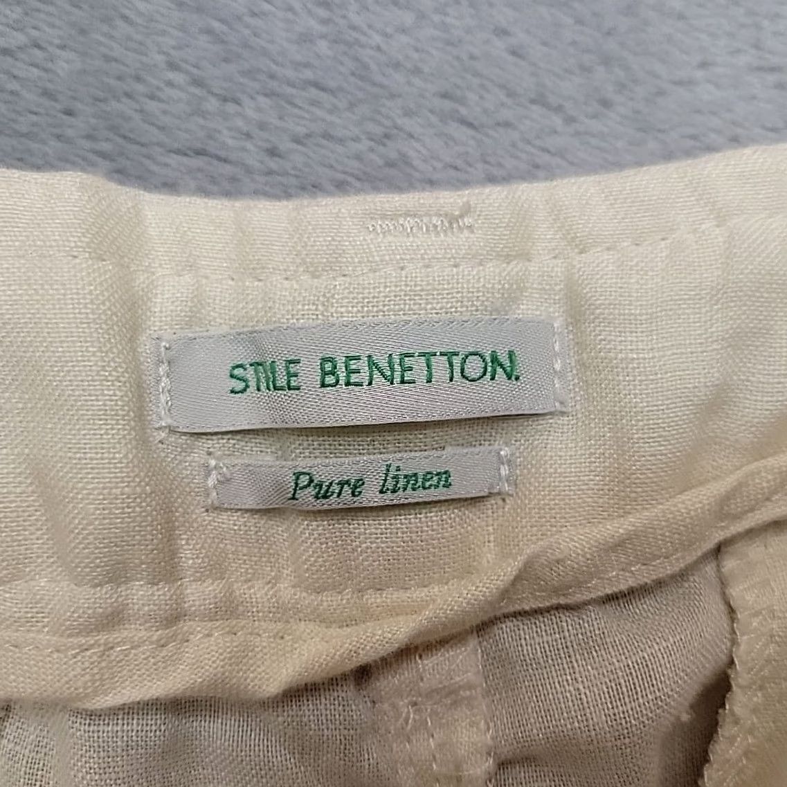 Benetton Stile Benetton Pants Womens 2 Cream 100% Linen Crop Summer Coastal Comfort Linen Pants Cropped 25in Inseam White Womens Size 26" / US 2 / IT 38 - 4 Thumbnail