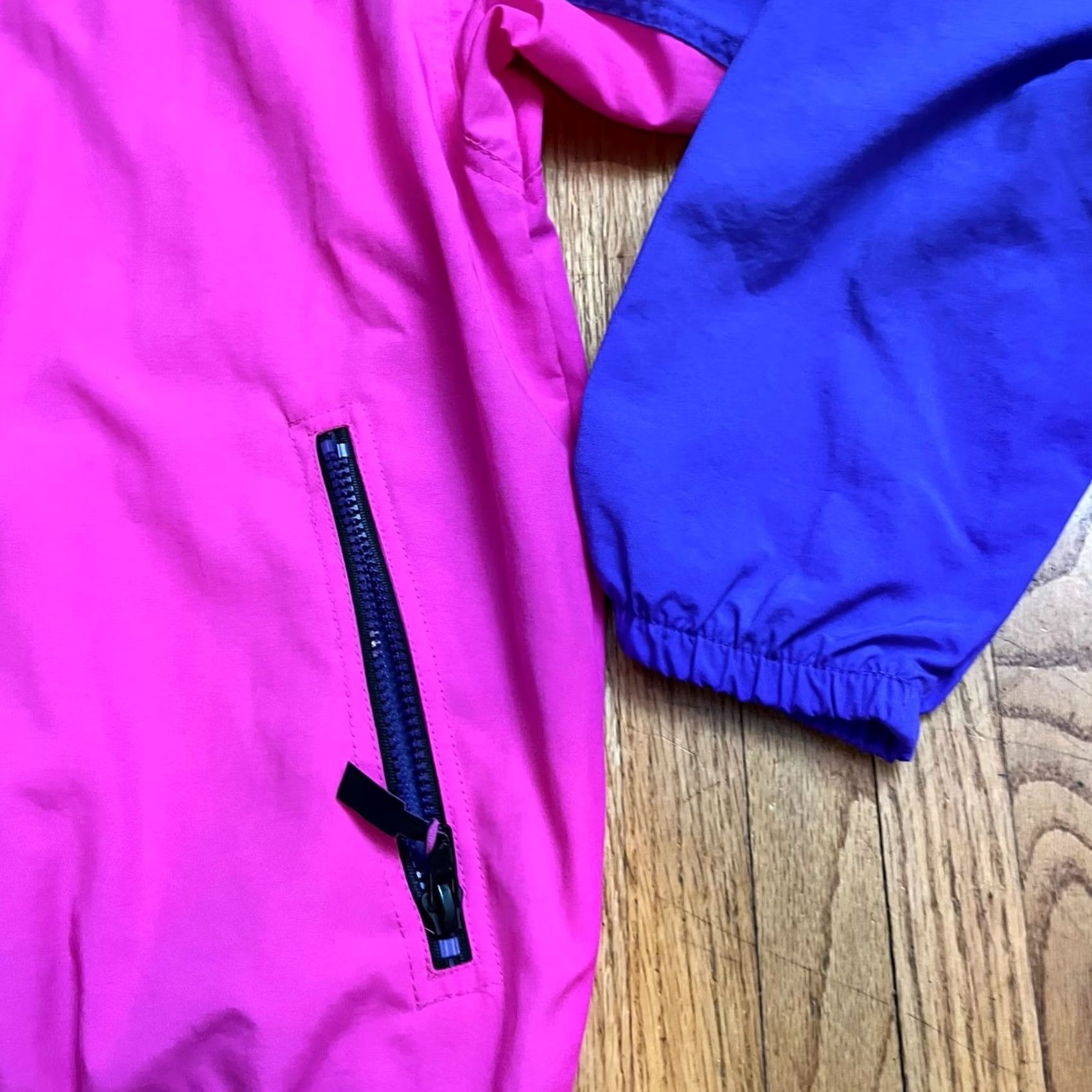 Nike VINTAGE Nike Aqua Gear Windbreaker Jacket Mens XL Pink Purple Nylon Zip Jacket Size US XL / EU 56 / 4 - 3 Thumbnail