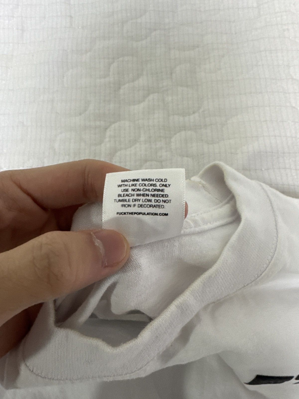 Fuck The Population FTP 3D PUFF PRINT LOGO TEE Size US M / EU 48-50 / 2 - 3 Thumbnail