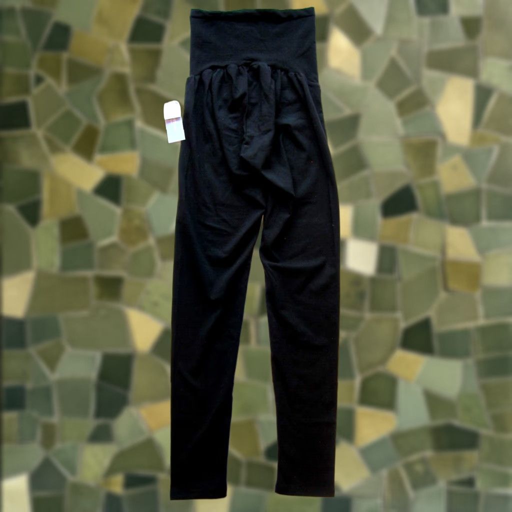 Vintage Motherhood Black Stretch High Waist Skinny Maternity Legging Pant Small Size 28" / US 6 / IT 42 - 1 Thumbnail