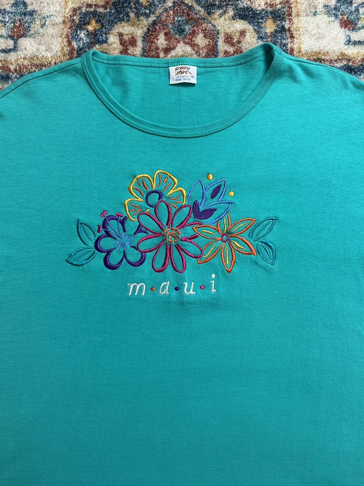 Vintage Vintage Crazy Shirts Maui Floral T-shirt Large Size US L / EU 52-54 / 3 - 4 Thumbnail