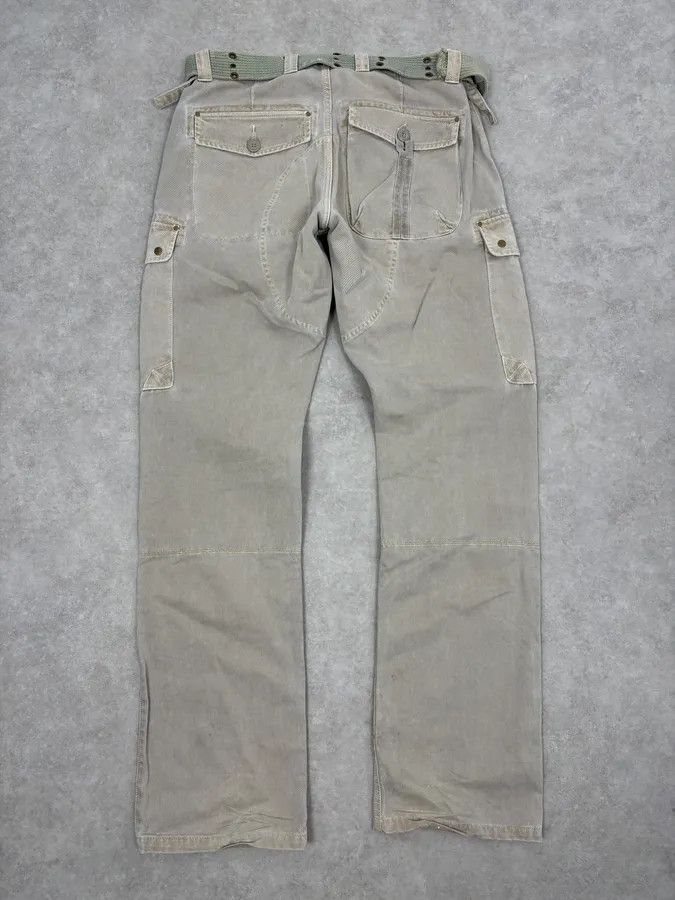 Armani 2000s Armani Khaki Cargo Belted Pants Size US 32 / EU 48 - 8 Thumbnail