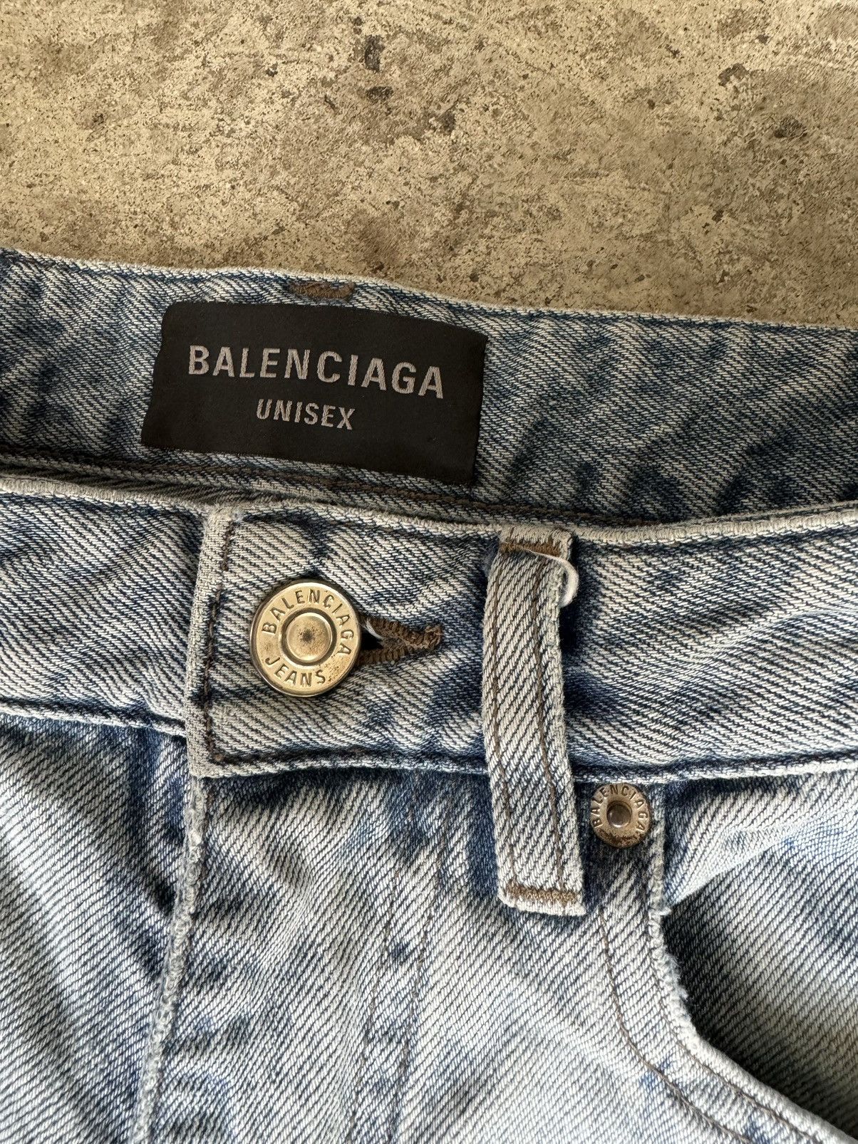 Balenciaga BALENCIAGA BOOTCUT FLARED SHRUNKEN DENIM JEANS BELL PANTS Size US 27 - 3 Thumbnail