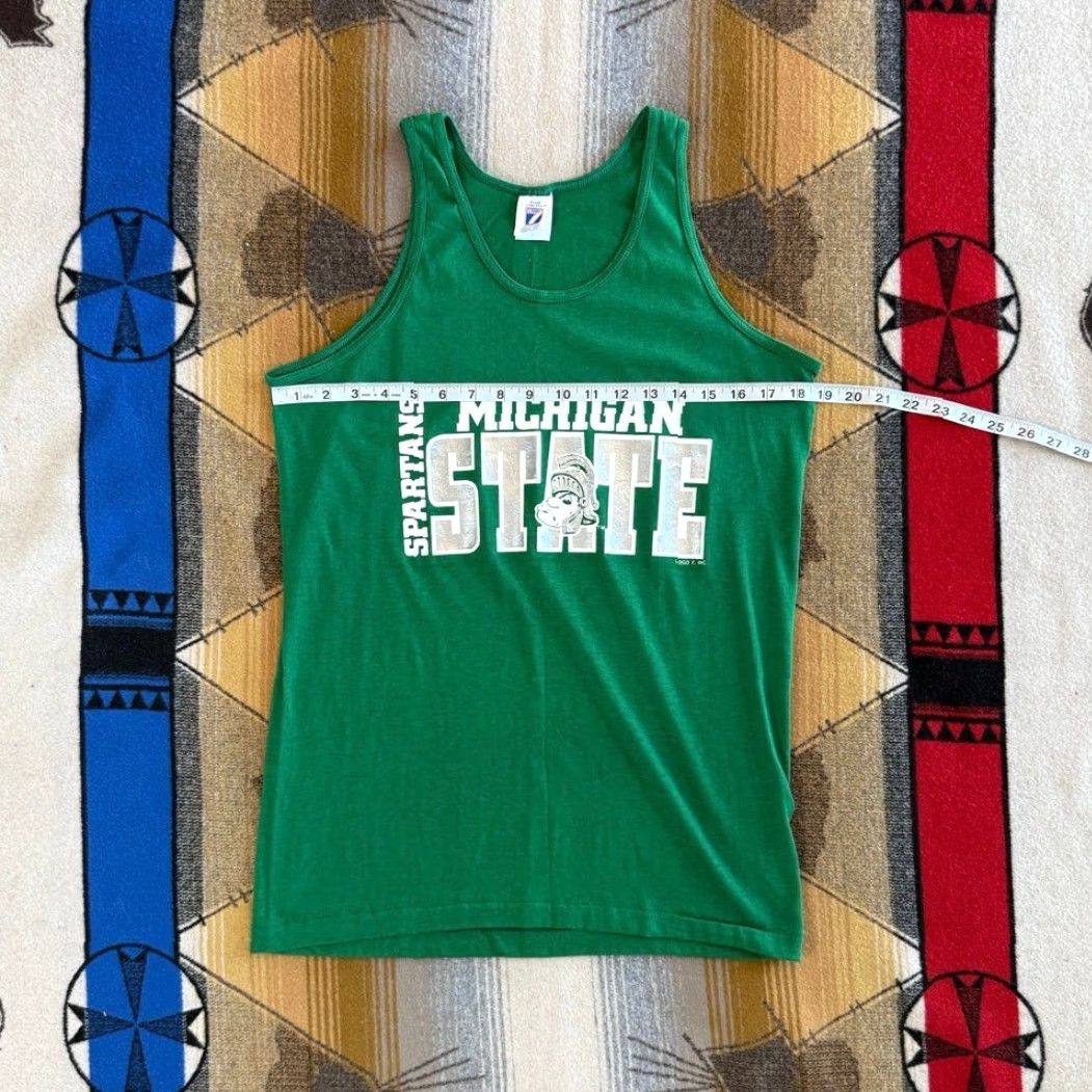 Logo 7 VINTAGE Michigan State University Spartans Tank Top T-Shirt Size Small Size US S / EU 44-46 / 1 - 5 Thumbnail
