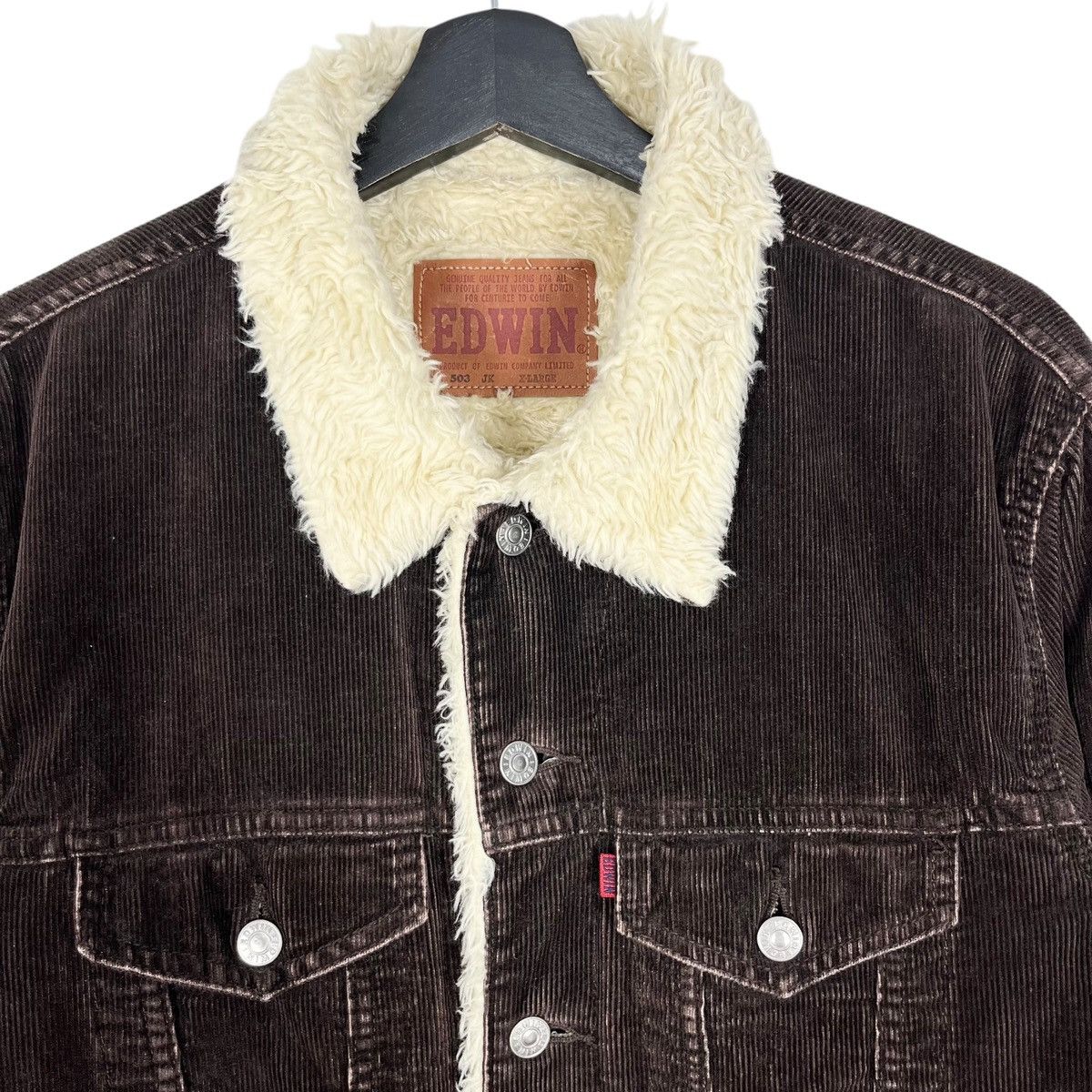 Edwin Edwin Corduroy Sherpa Jacket Wrange Coat Size US M / EU 48-50 / 2 - 2 Thumbnail