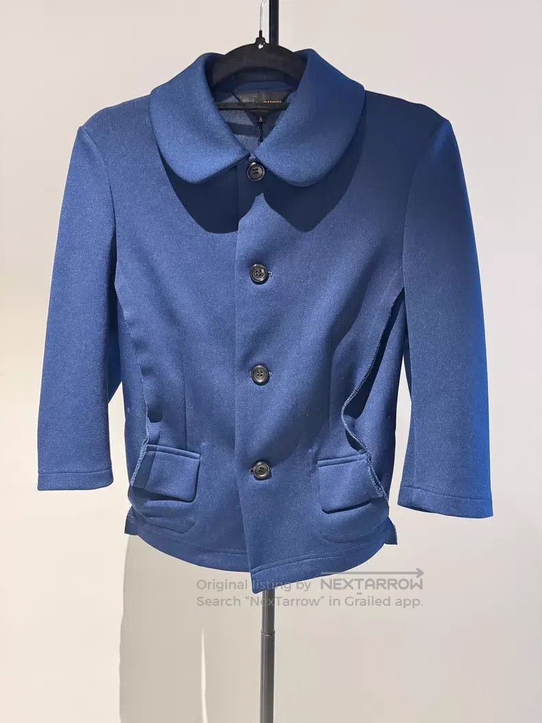 Comme des Garcons Comme des Garcons Teal wave edge short jacket Size S / US 4 / IT 40 - 1 Thumbnail