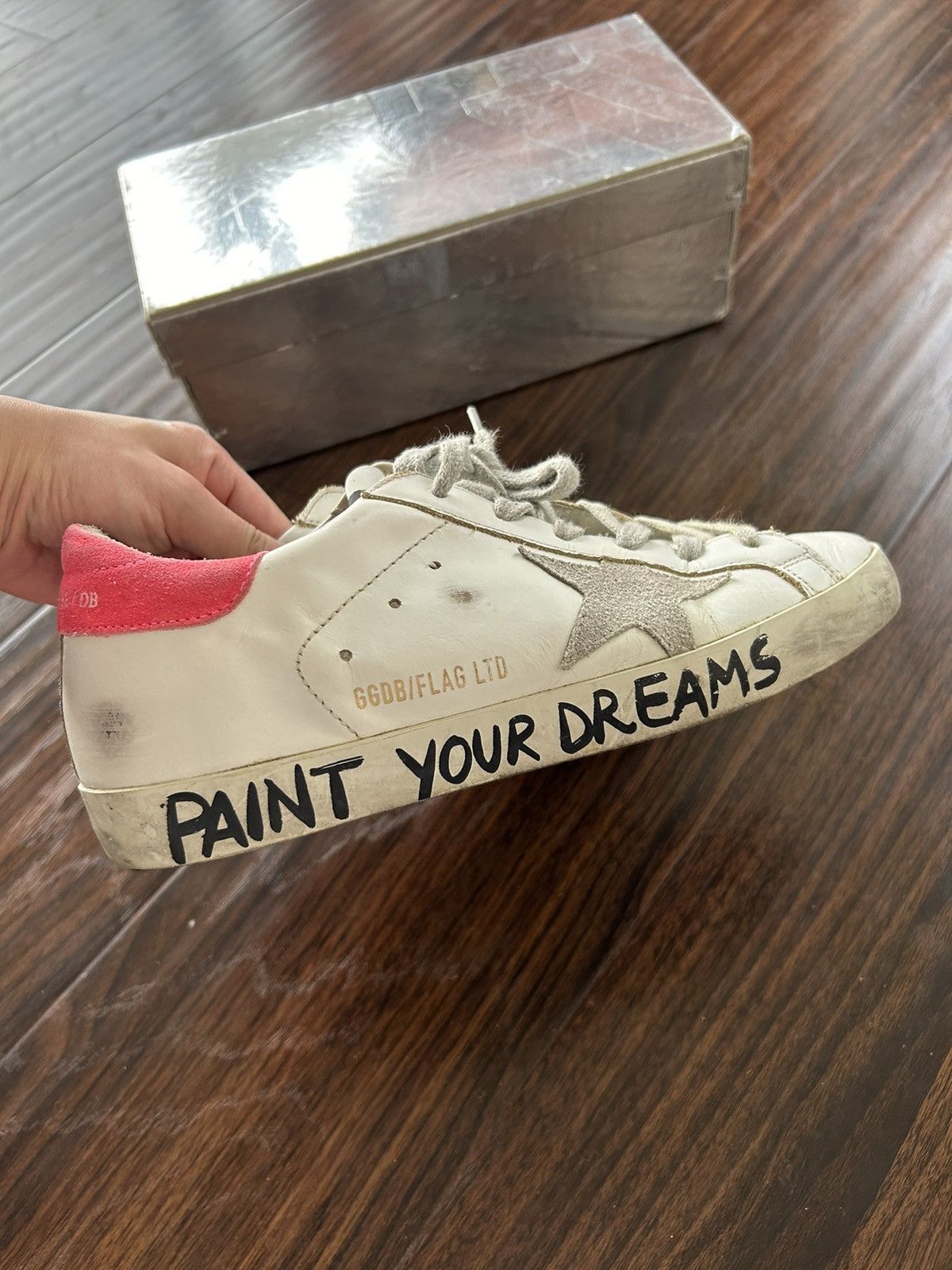 Golden Goose Golden Goose superstar pink heel limited edition Grailed