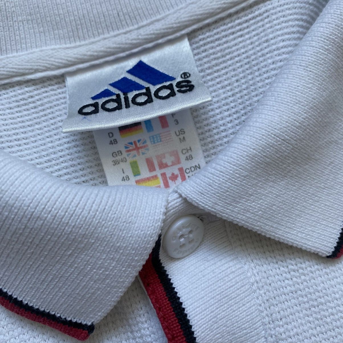 Adidas Vintage England Adidas polos tee jersey Rugby Football Team Size US M / EU 48-50 / 2 - 7 Thumbnail