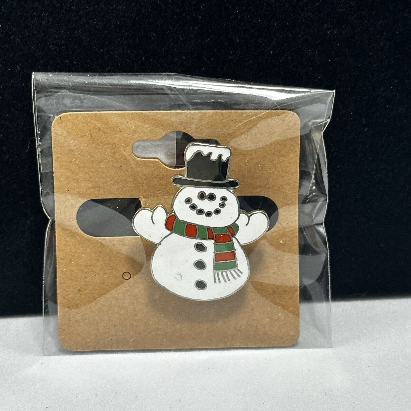 Other Hallmark Christmas Frosty Snowman Brooch Lapels Hat Cap VTG Size ONE SIZE - 6 Thumbnail