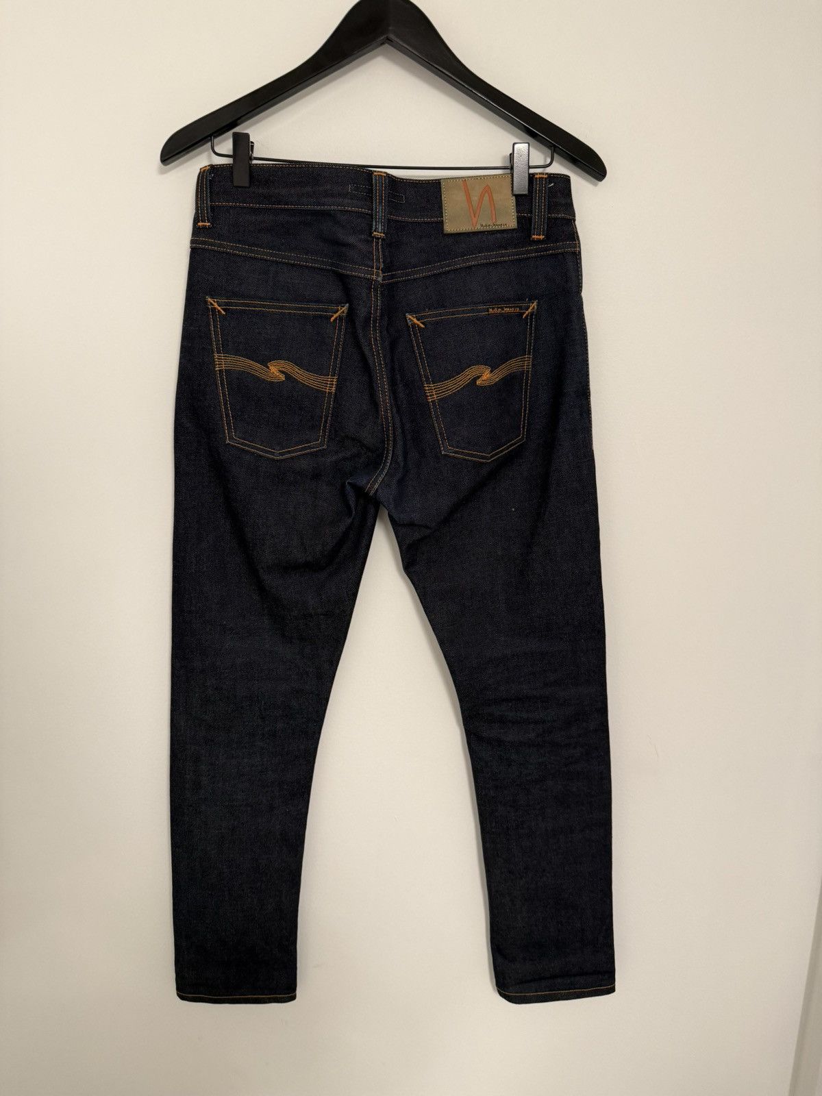 Nudie Jeans Nudie Jeans Lean Dean Dry Japan Selvage – Raw Indigo Size US 29 - 4 Thumbnail