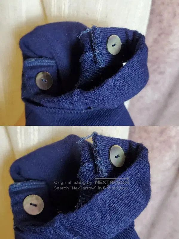Yves Saint Laurent YSL M Size Casual Wool Pants in Navy Blue . Size 27" / US 4 / IT 40 - 7 Thumbnail